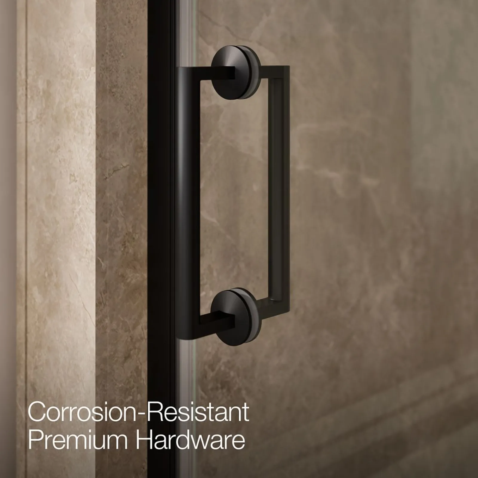 29-5/8"-30-3/8" W x 71-5/8" H pivot shower door with 3/8"-thick Crystal Clear glass^Kohler New