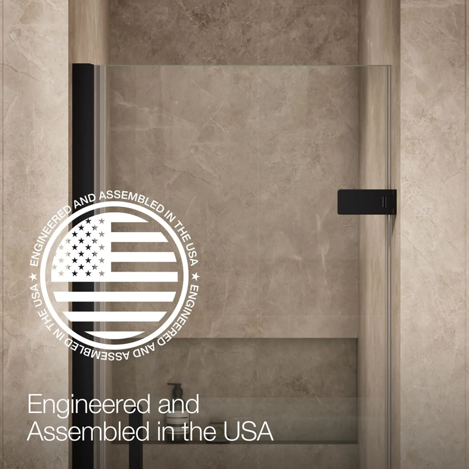 27-5/8"-28-3/8" W x 71-5/8" H pivot shower door with 3/8"-thick Crystal Clear glass^Kohler New