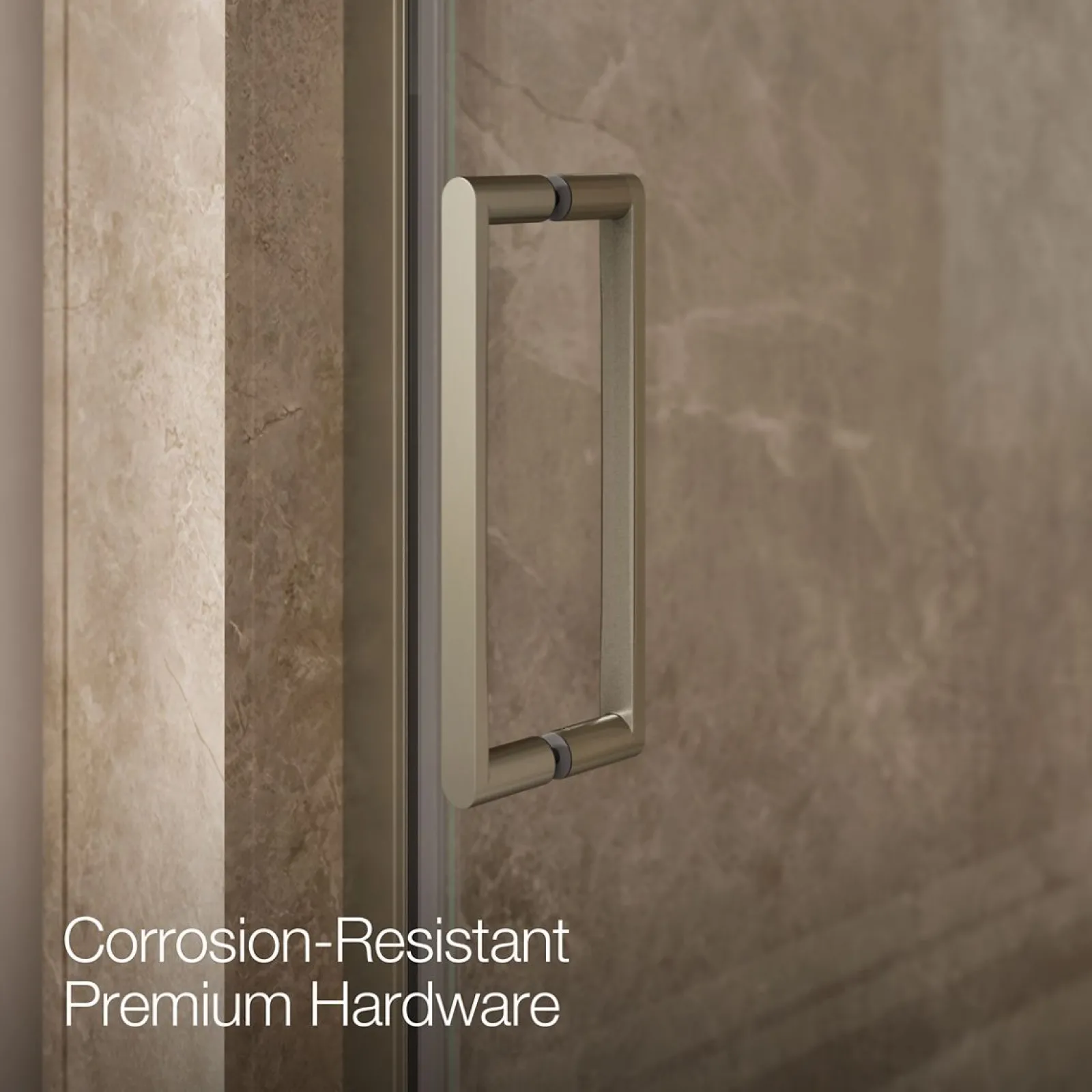 29-5/8"-30-3/8" W x 71-5/8" H pivot shower door with 3/8"-thick Crystal Clear glass^Kohler Hot