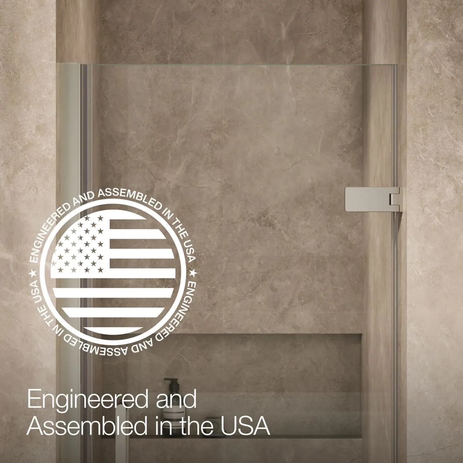29-5/8"-30-3/8" W x 71-5/8" H pivot shower door with 3/8"-thick Crystal Clear glass^Kohler Hot