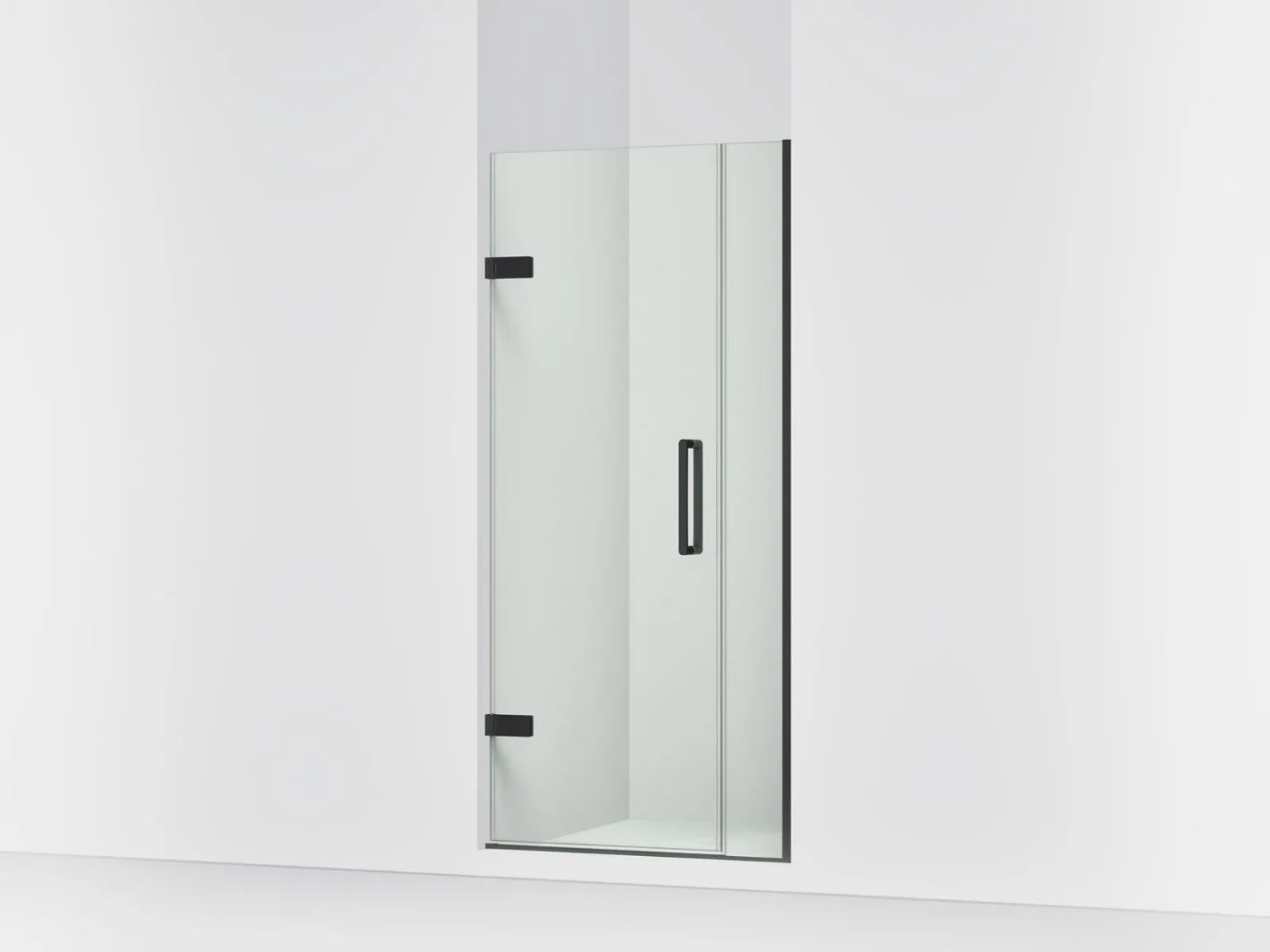 33-5/8"-34-3/8" W x 71-9/16" H pivot shower door with 3/8"-thick Crystal Clear glass^Kohler Clearance