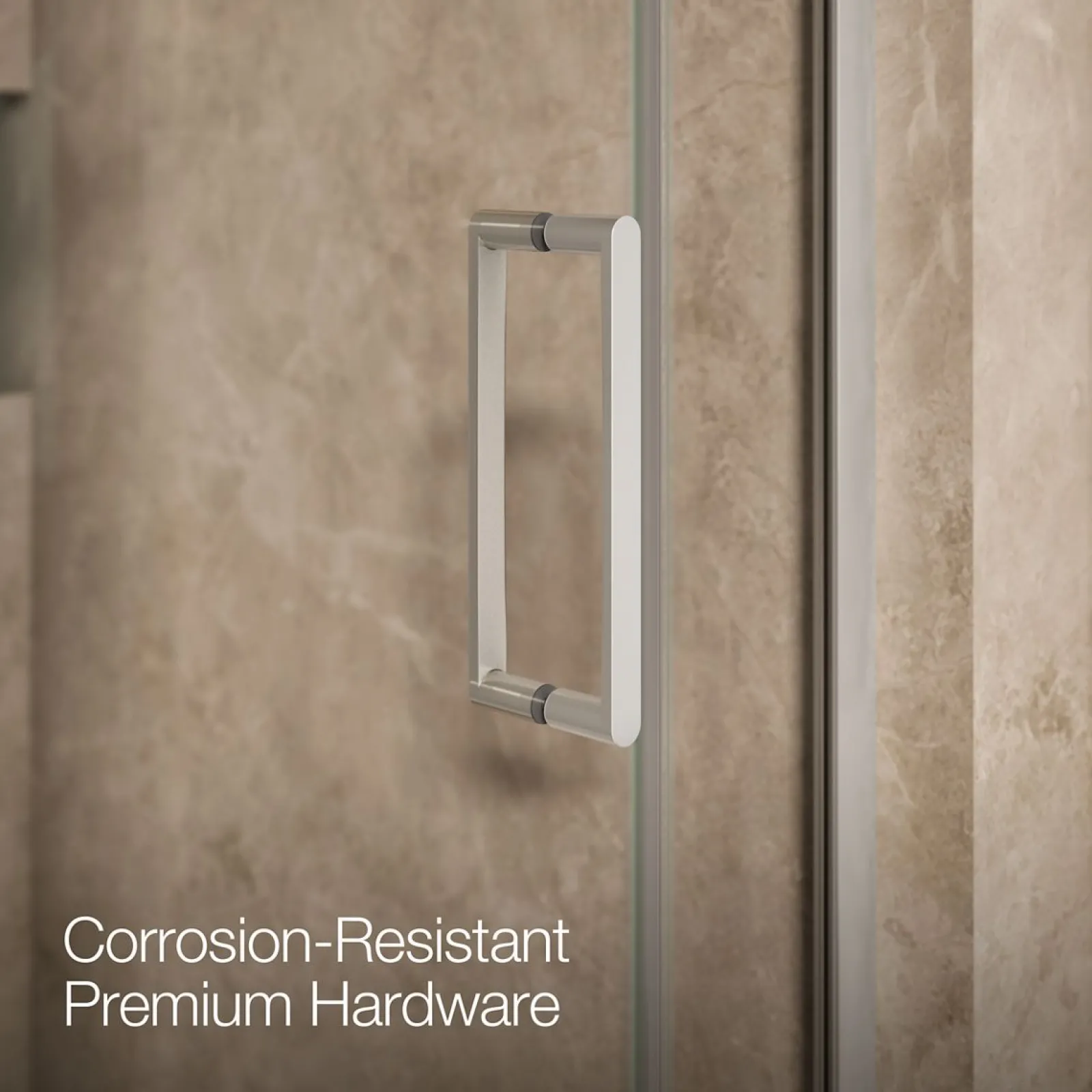 33-5/8"-34-3/8" W x 71-9/16" H pivot shower door with 3/8"-thick Crystal Clear glass^Kohler Clearance