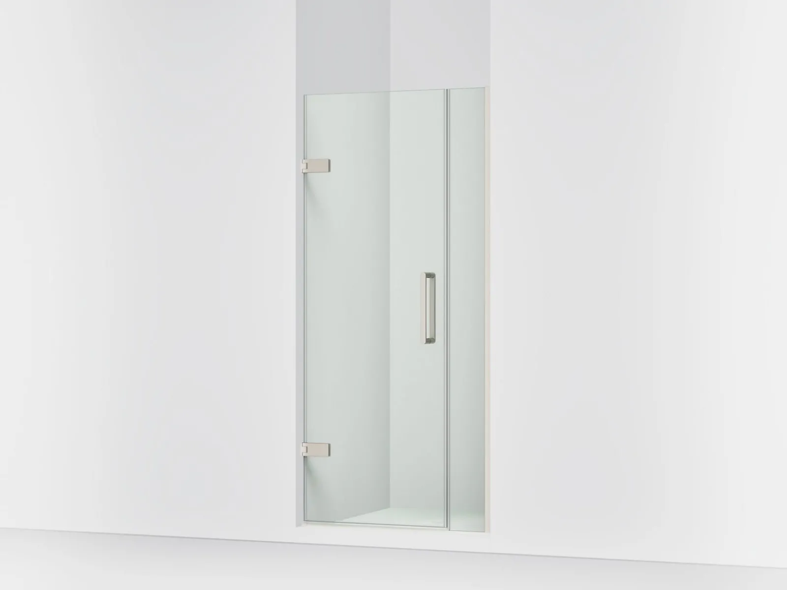 33-5/8"-34-3/8" W x 71-9/16" H pivot shower door with 3/8"-thick Crystal Clear glass^Kohler Clearance