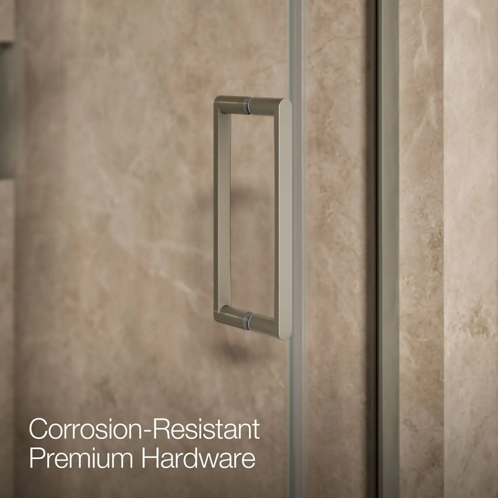 33-5/8"-34-3/8" W x 71-9/16" H pivot shower door with 3/8"-thick Crystal Clear glass^Kohler Clearance