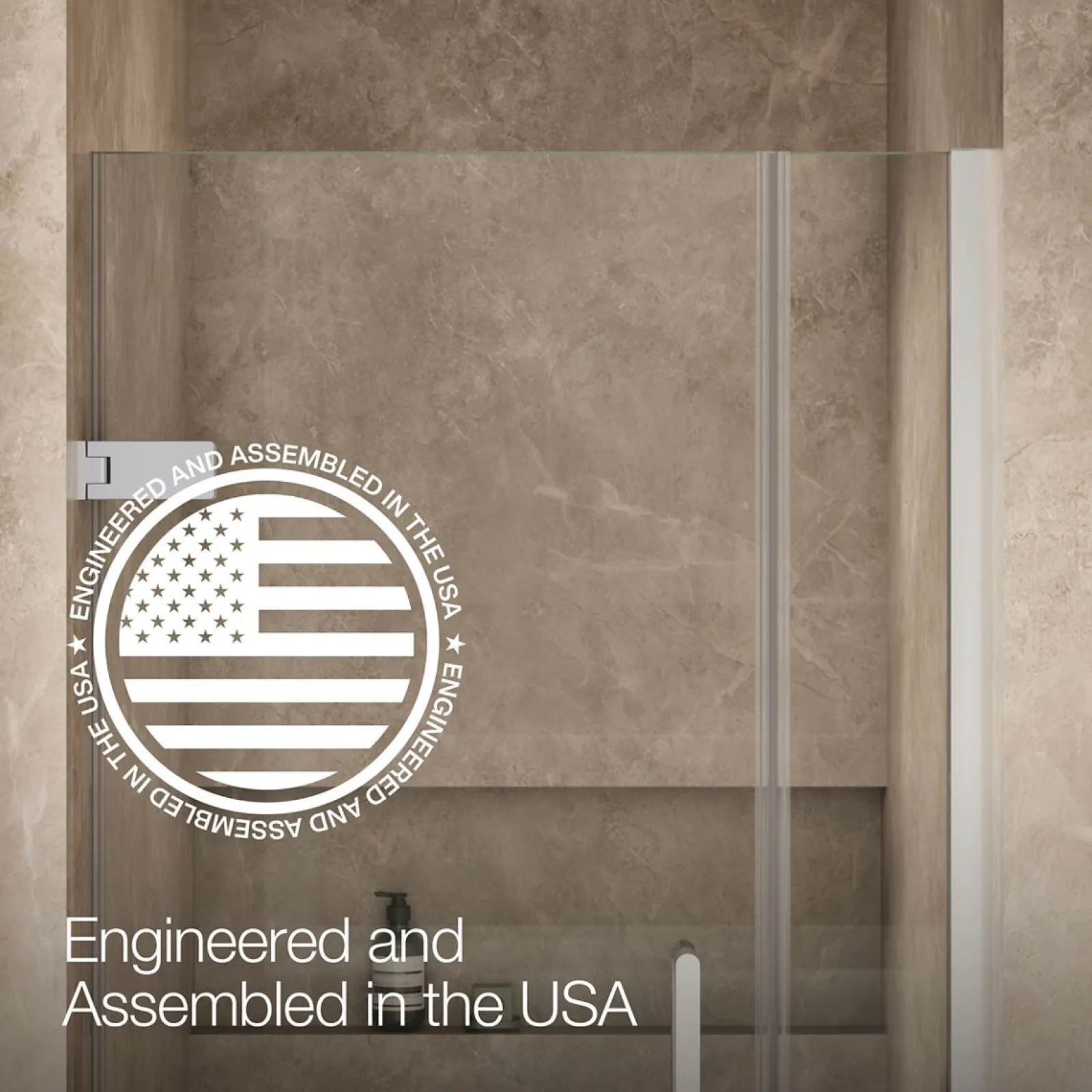 33-5/8"-34-3/8" W x 71-9/16" H pivot shower door with 3/8"-thick Crystal Clear glass^Kohler Clearance