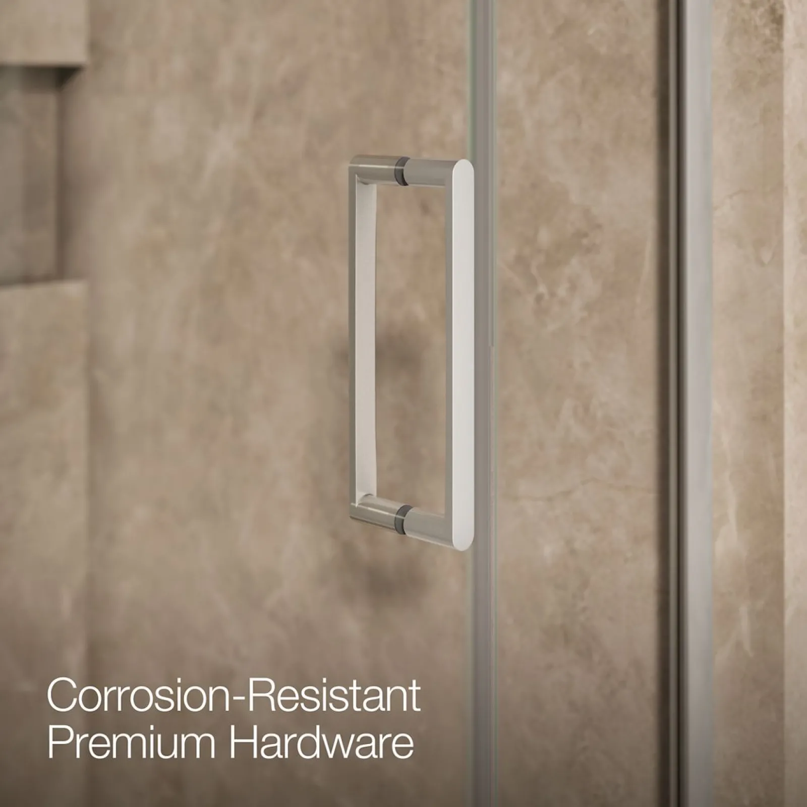 39-5/8"-40-3/8" W x 71-9/16" H pivot shower door with 3/8"-thick Crystal Clear glass^Kohler Sale