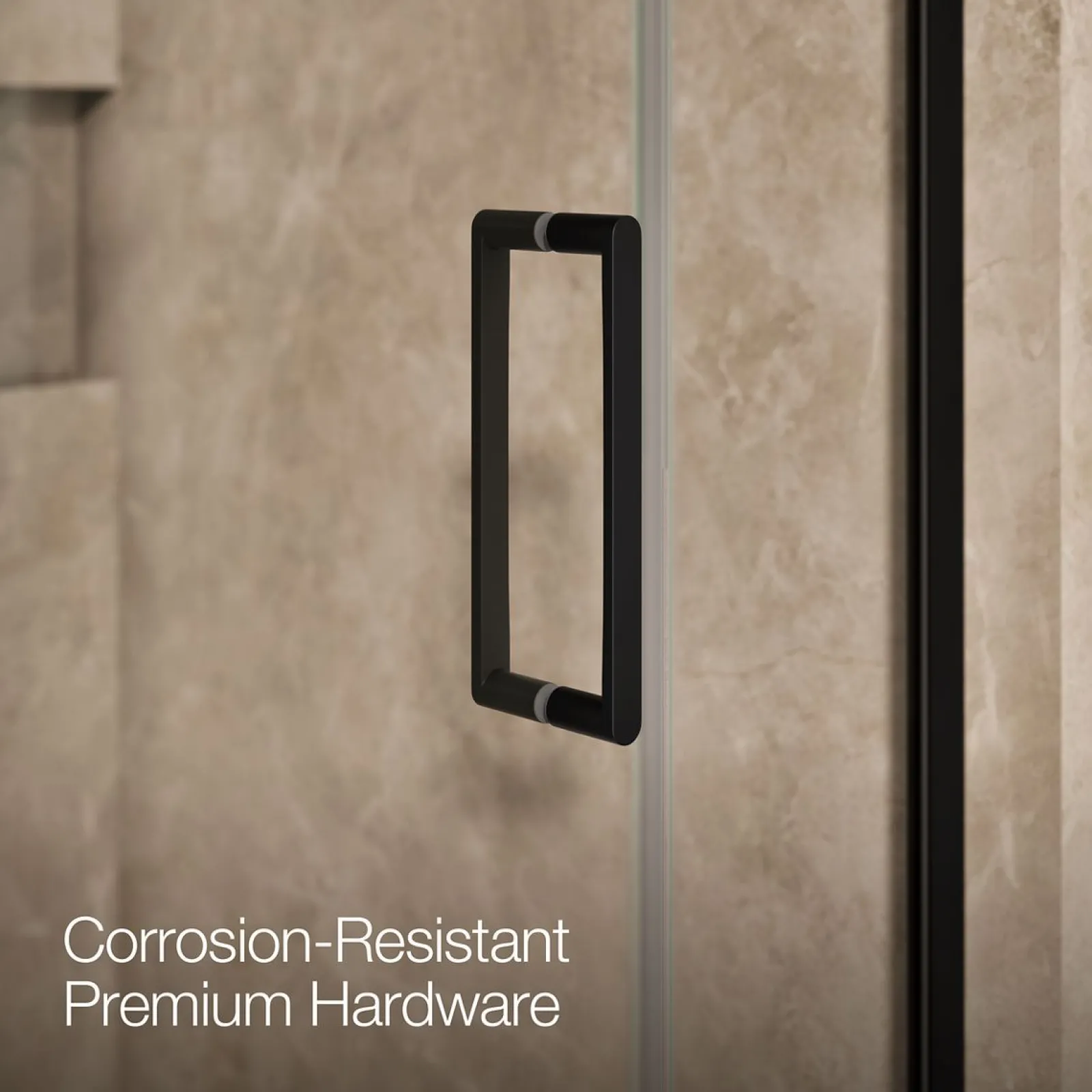 39-5/8"-40-3/8" W x 71-9/16" H pivot shower door with 3/8"-thick Crystal Clear glass^Kohler Sale