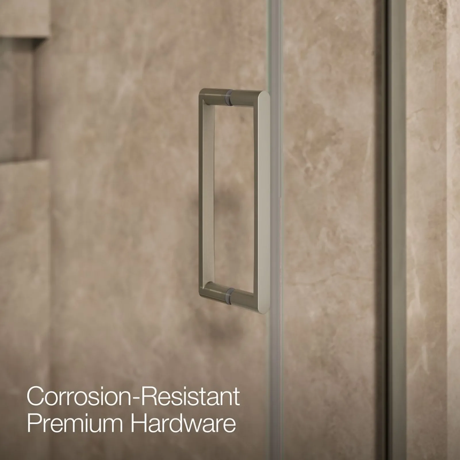 39-5/8"-40-3/8" W x 71-9/16" H pivot shower door with 3/8"-thick Crystal Clear glass^Kohler Sale
