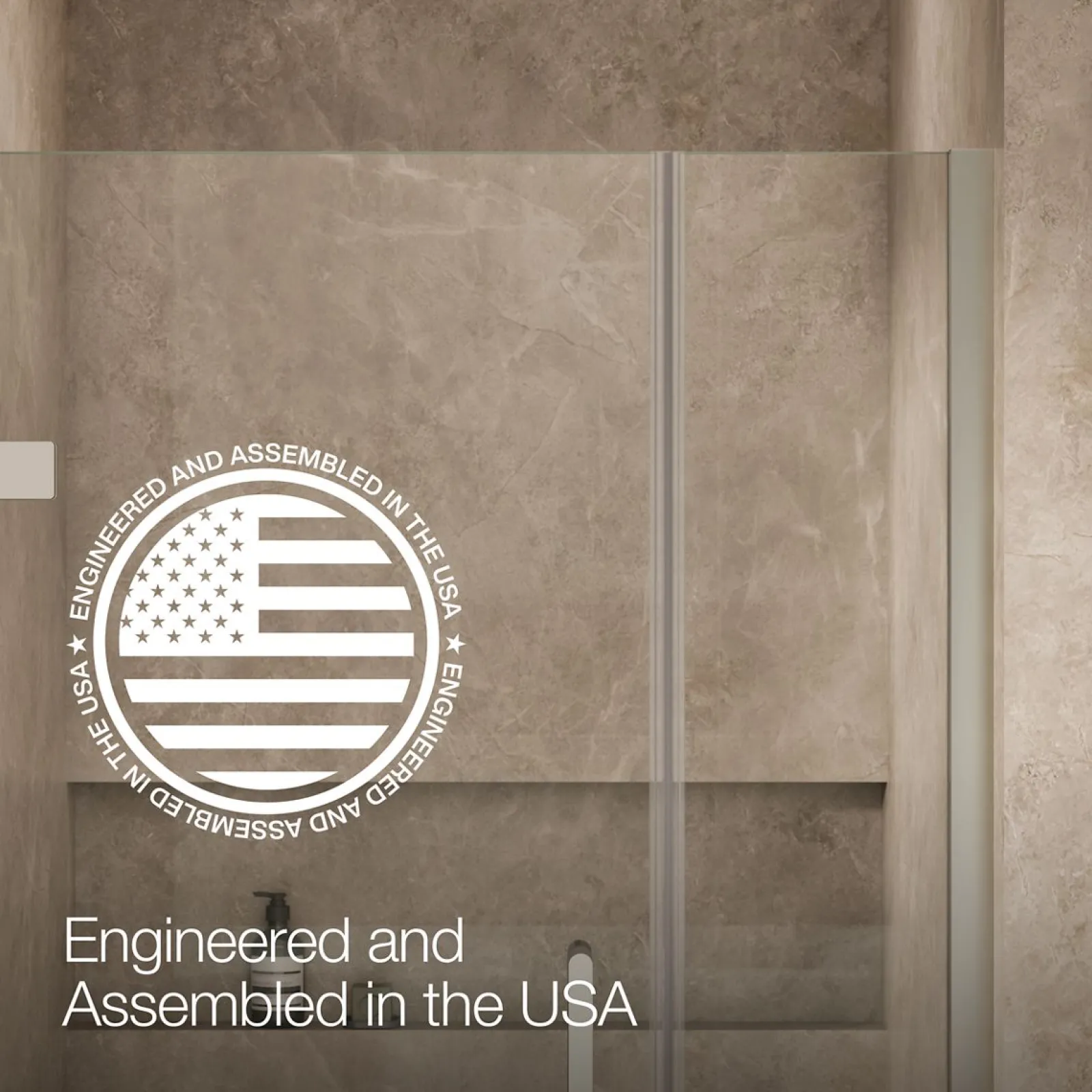 39-5/8"-40-3/8" W x 71-9/16" H pivot shower door with 3/8"-thick Crystal Clear glass^Kohler Sale