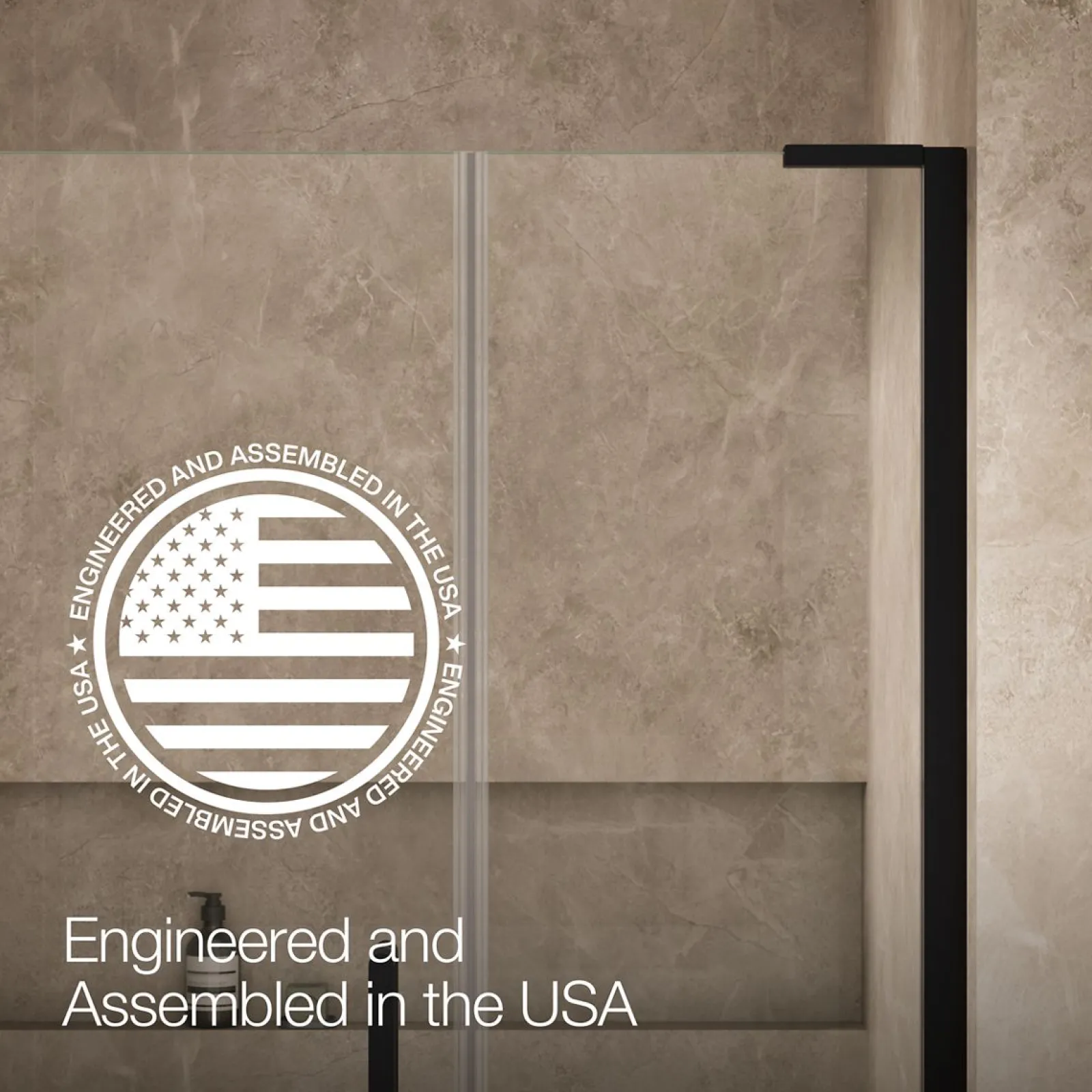 46"-46-3/4" W x 71-3/4" H pivot shower door with 3/8"-thick Crystal Clear glass^Kohler Online