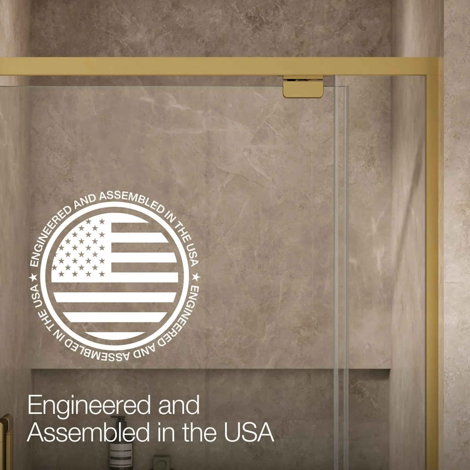 36"-42" W x 76" H pivot shower door with 5/16"-thick Crystal Clear glass^Kohler Outlet