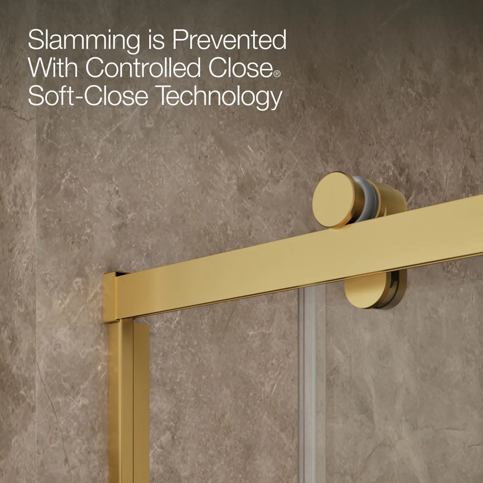 56-5/8"-59-5/8" W x 62-1/2" H sliding bath door with 3/8"-thick Crystal Clear glass^Kohler Online
