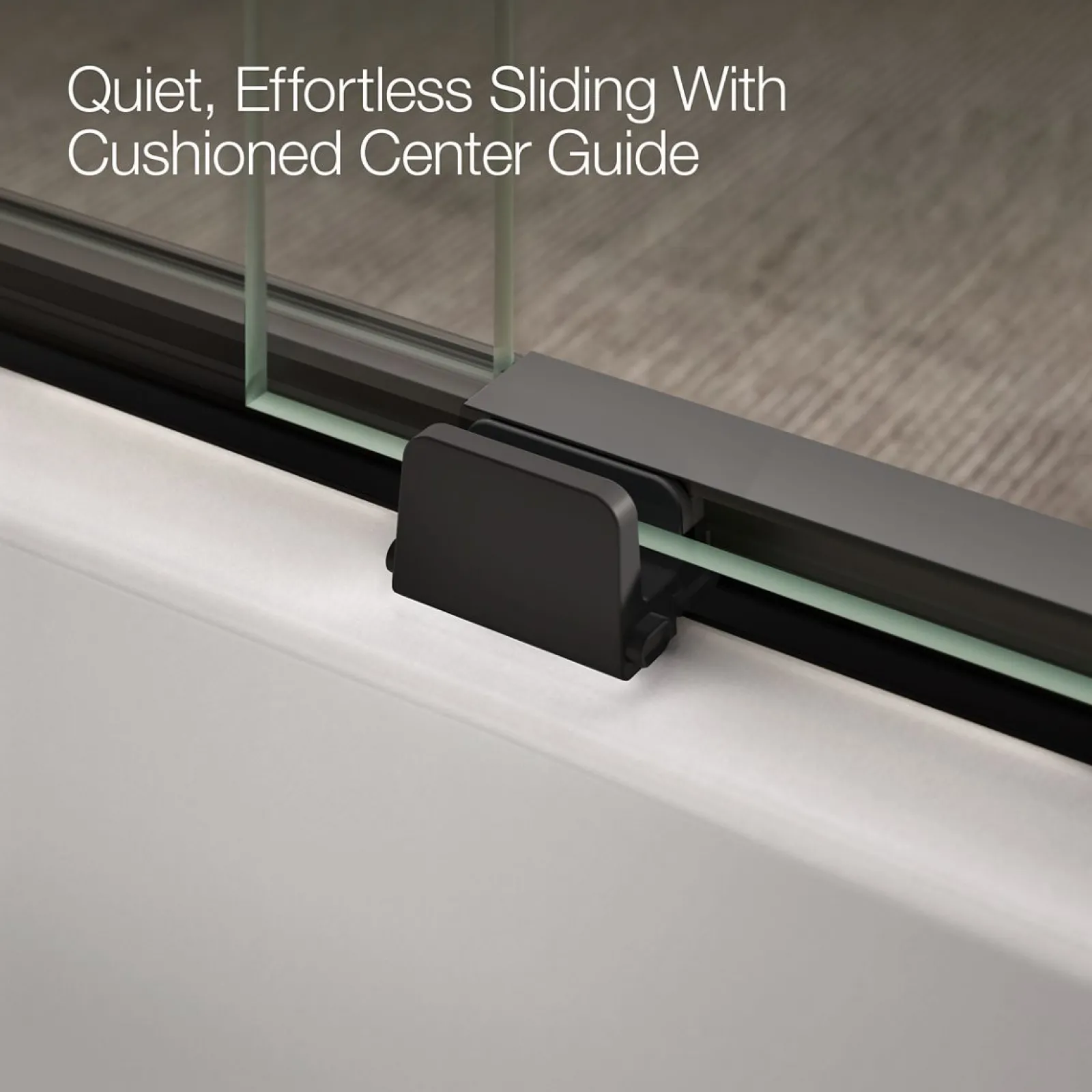 56-5/8"-59-5/8" W x 62-1/2" H sliding bath door with 3/8"-thick Crystal Clear glass^Kohler Online