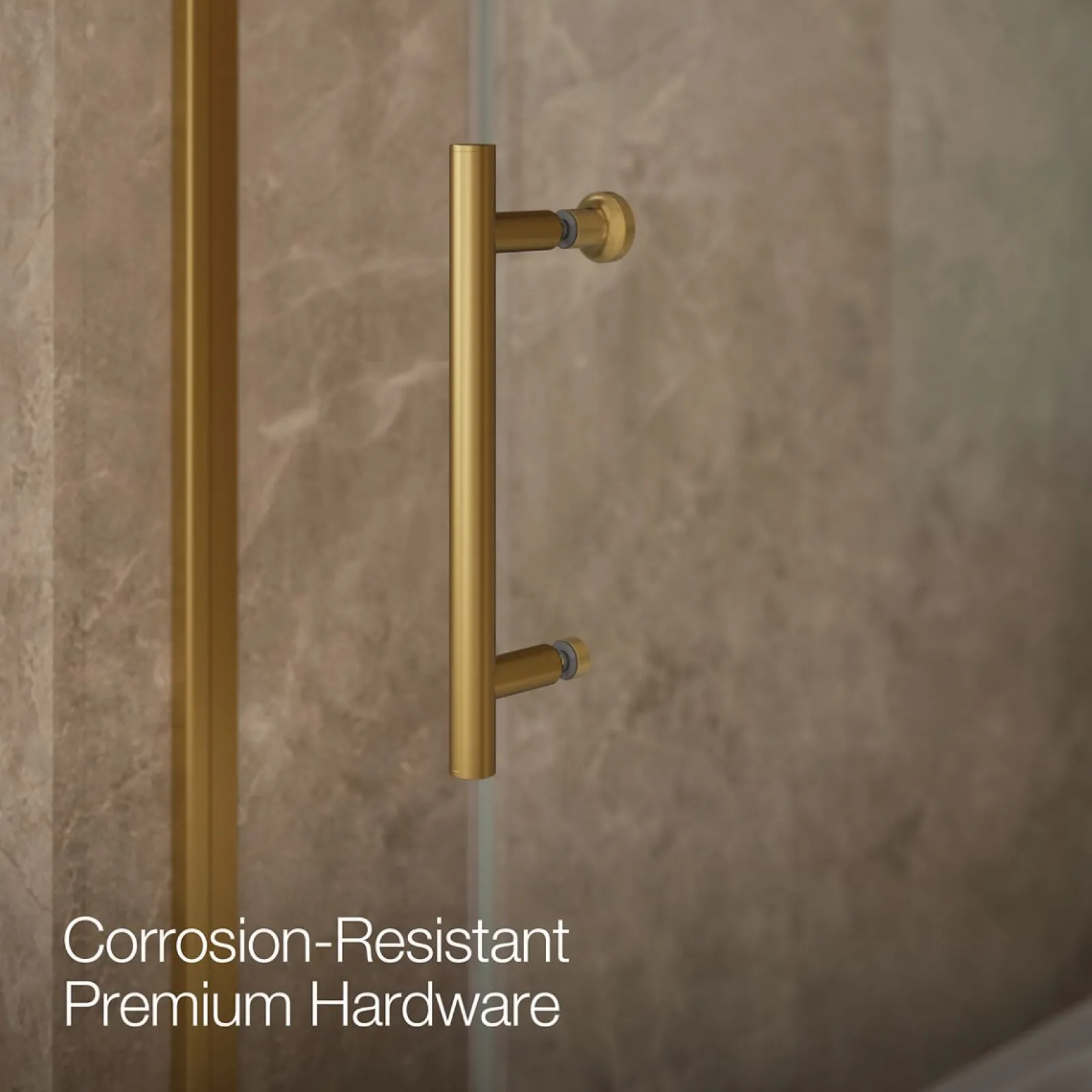 56-5/8"-59-5/8" W x 62-1/2" H sliding bath door with 3/8"-thick Crystal Clear glass^Kohler Online