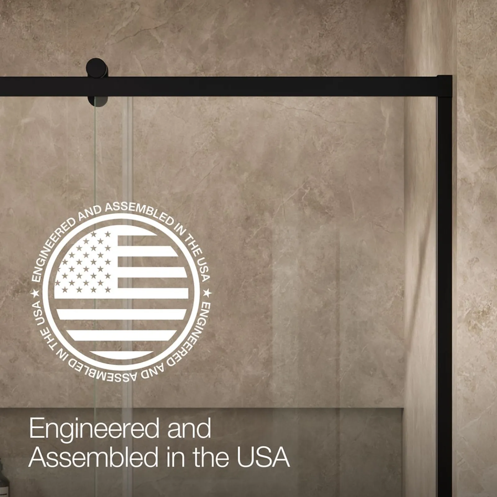 56-5/8"-59-5/8" W x 62-1/2" H sliding bath door with 3/8"-thick Crystal Clear glass^Kohler Online