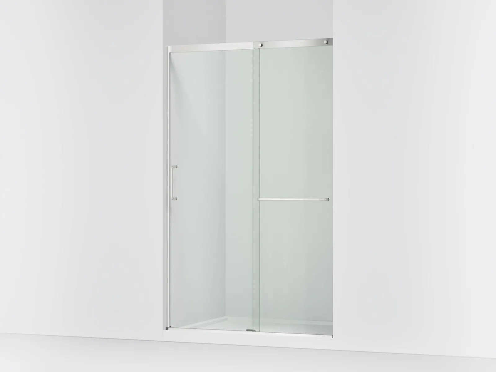 44-1/4"-47-5/8" W x 75-1/2" H sliding shower door with 5/16"-thick Crystal Clear glass^Kohler