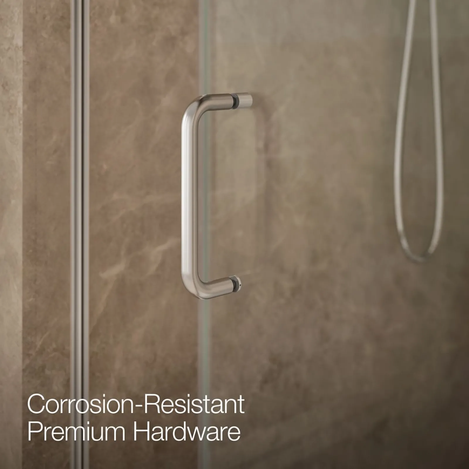 44-1/4"-47-5/8" W x 75-1/2" H sliding shower door with 5/16"-thick Crystal Clear glass^Kohler