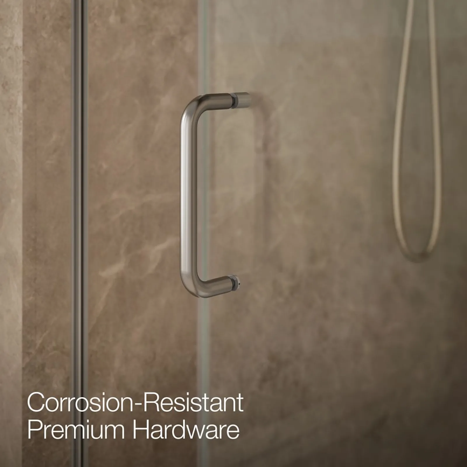 44-1/4"-47-5/8" W x 75-1/2" H sliding shower door with 5/16"-thick Crystal Clear glass^Kohler