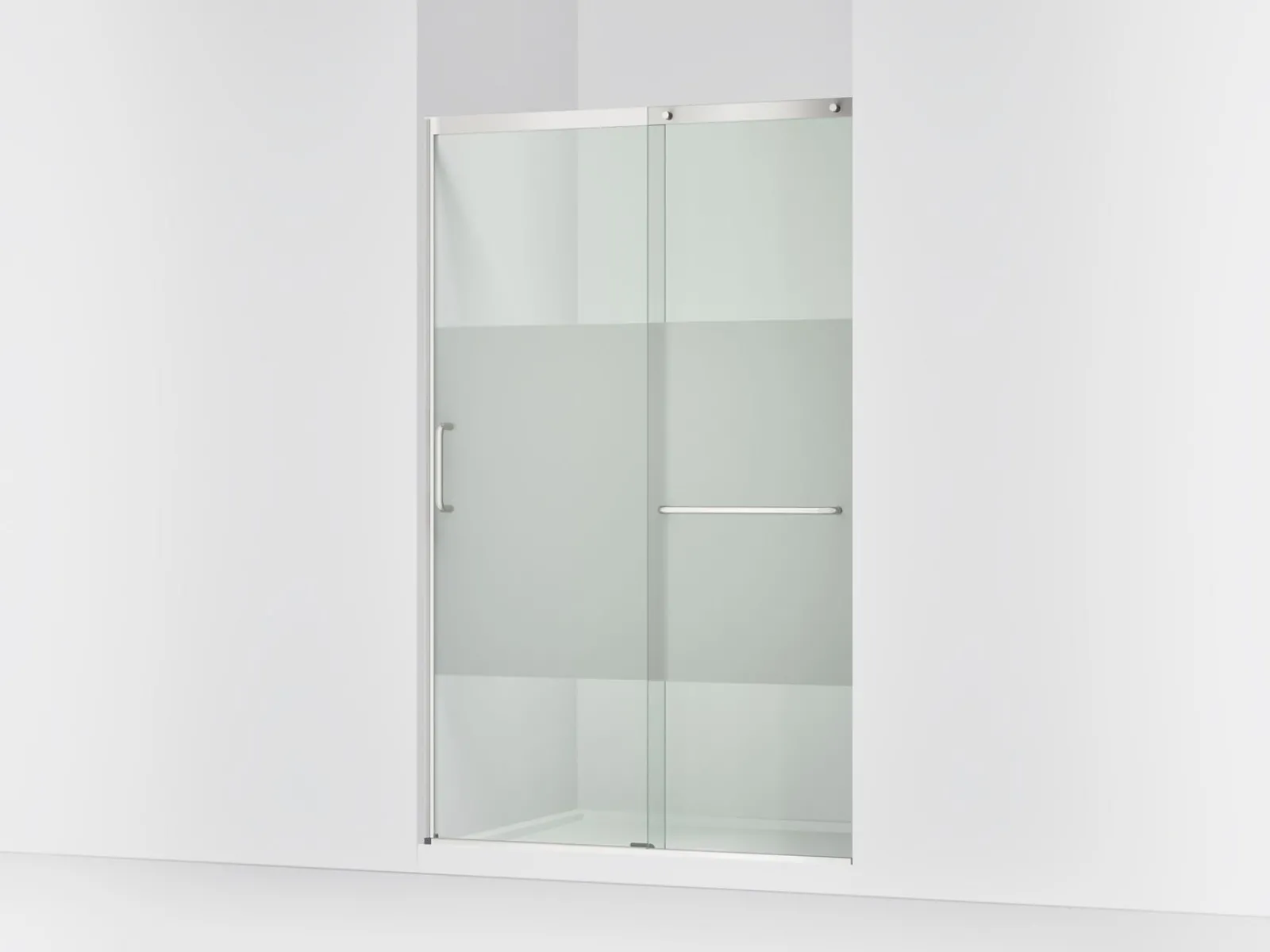 44-1/4"-47-5/8" W x 75-1/2" H sliding shower door with 5/16"-thick Crystal Clear glass^Kohler