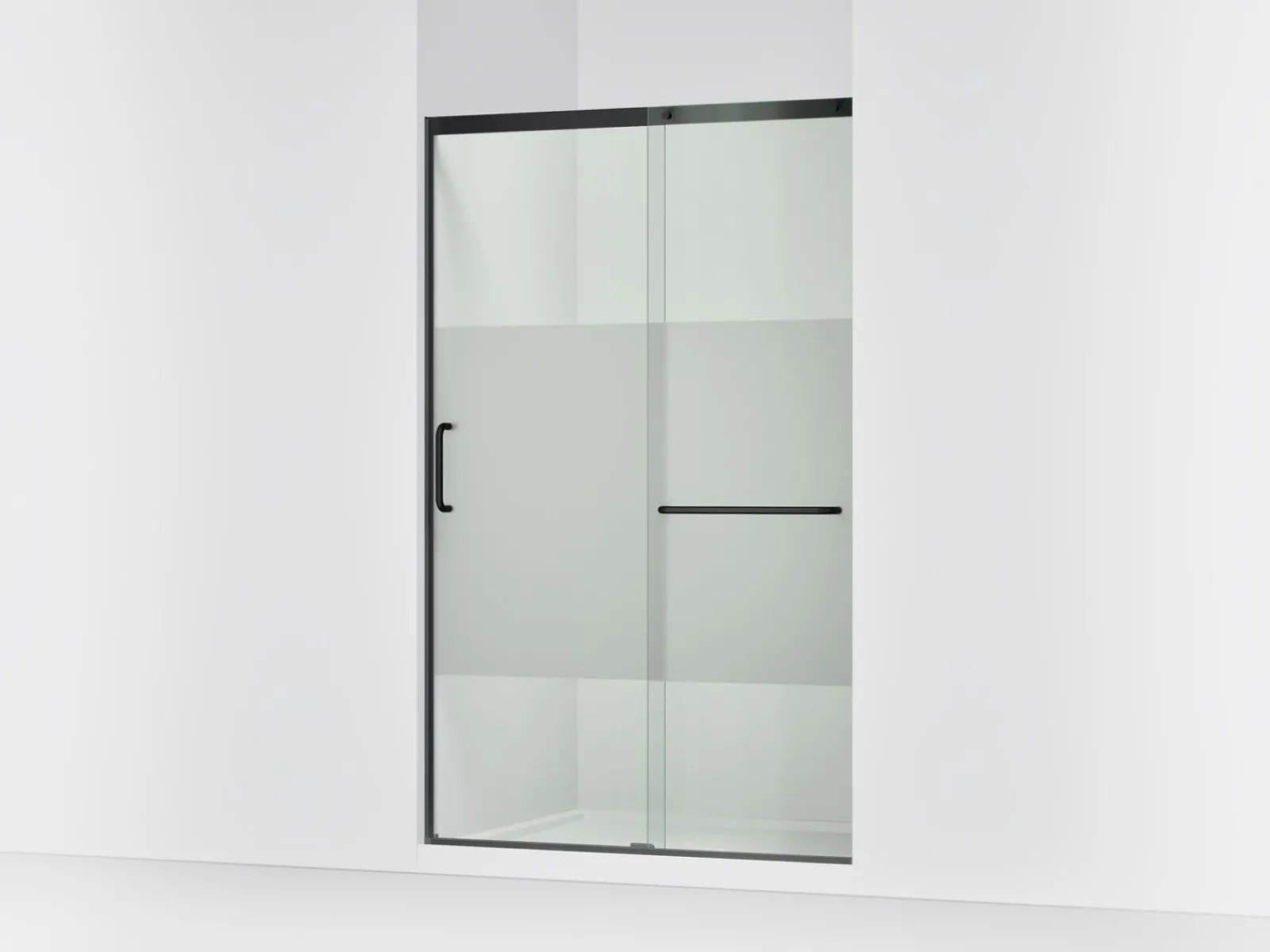 44-1/4"-47-5/8" W x 75-1/2" H sliding shower door with 5/16"-thick Crystal Clear glass^Kohler