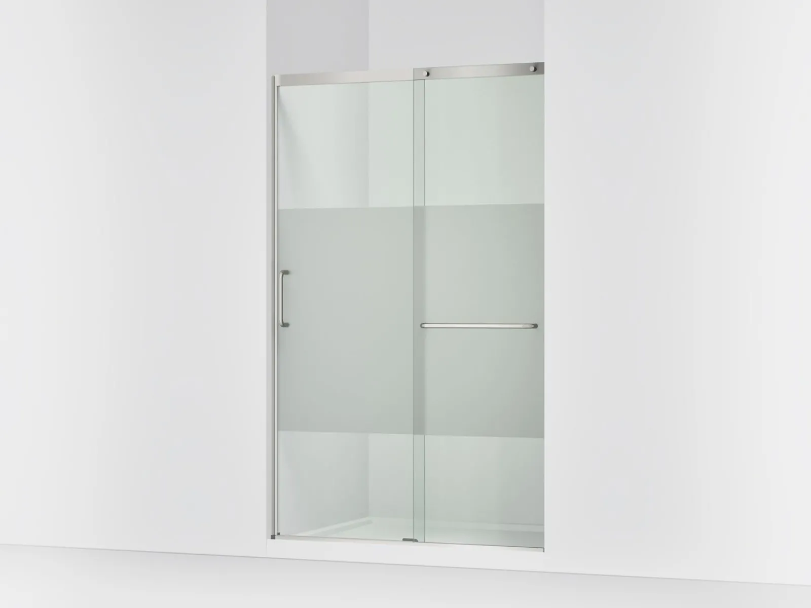 44-1/4"-47-5/8" W x 75-1/2" H sliding shower door with 5/16"-thick Crystal Clear glass^Kohler