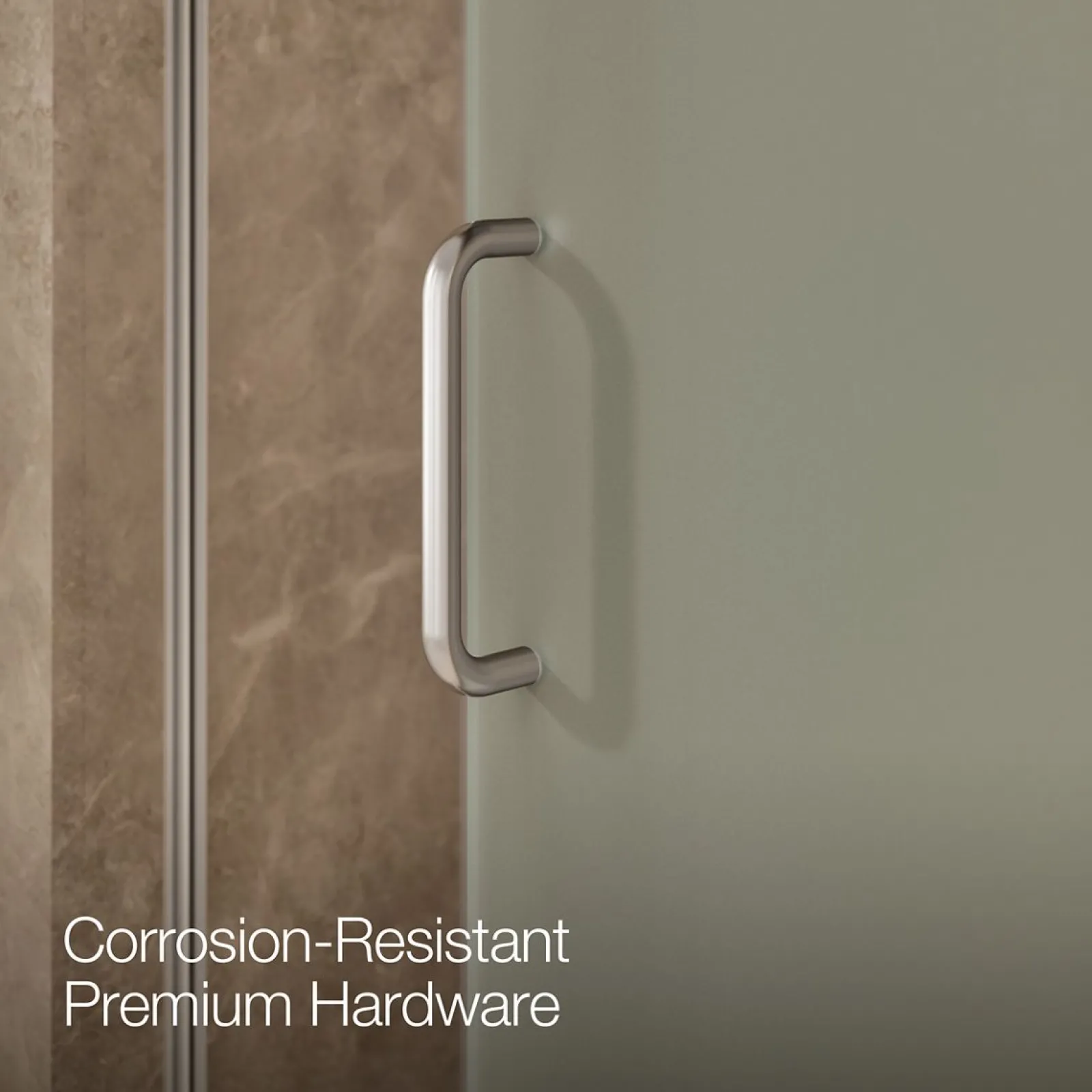 44-1/4"-47-5/8" W x 75-1/2" H sliding shower door with 5/16"-thick Crystal Clear glass^Kohler