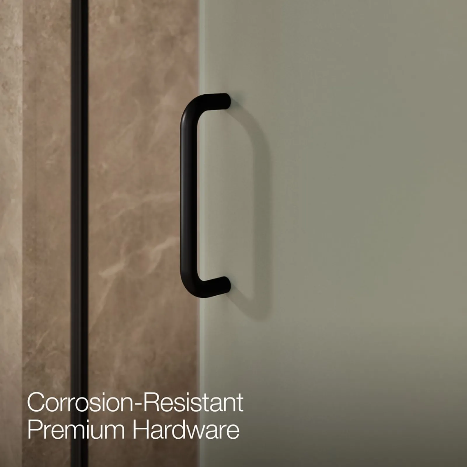 44-1/4"-47-5/8" W x 75-1/2" H sliding shower door with 5/16"-thick Crystal Clear glass^Kohler