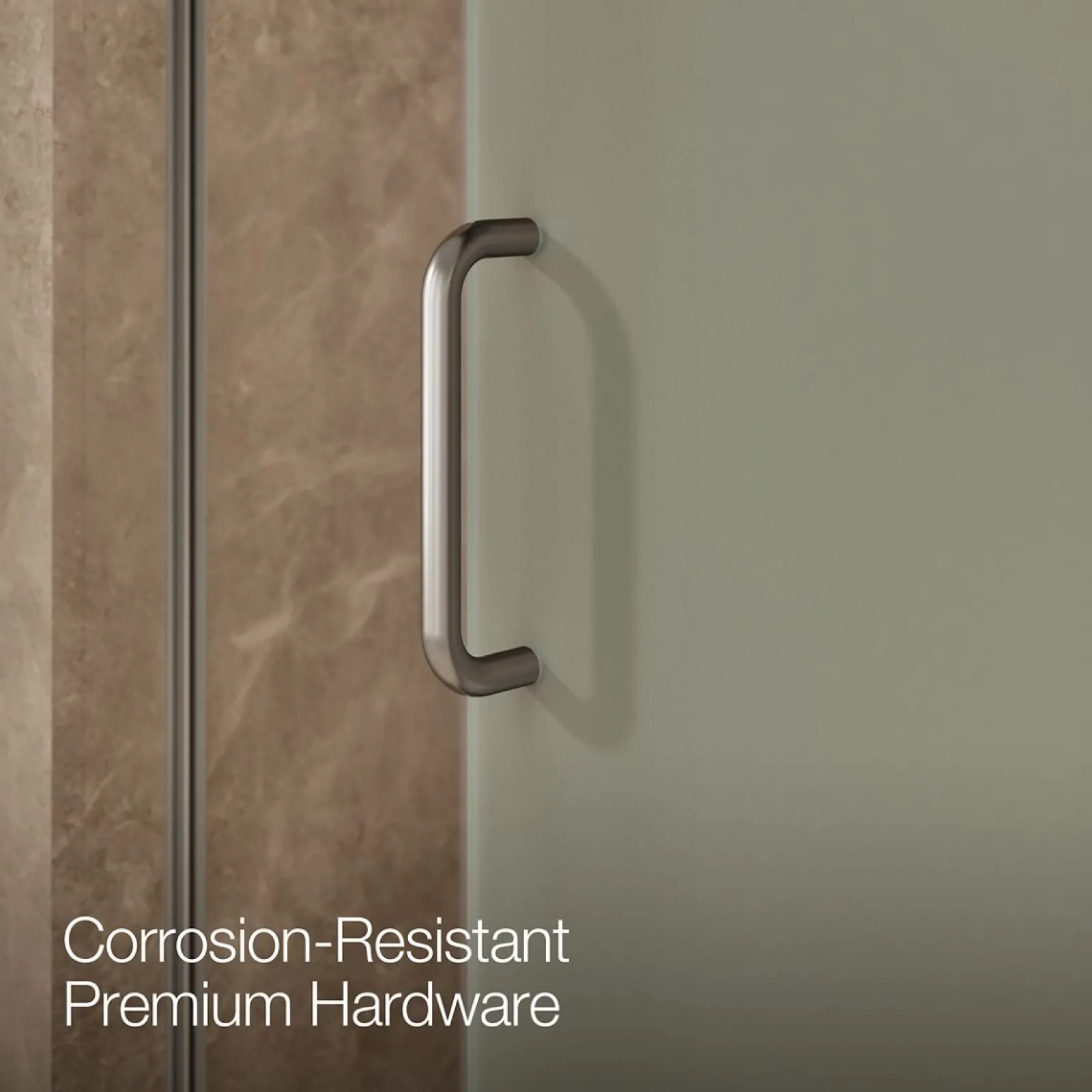 44-1/4"-47-5/8" W x 75-1/2" H sliding shower door with 5/16"-thick Crystal Clear glass^Kohler