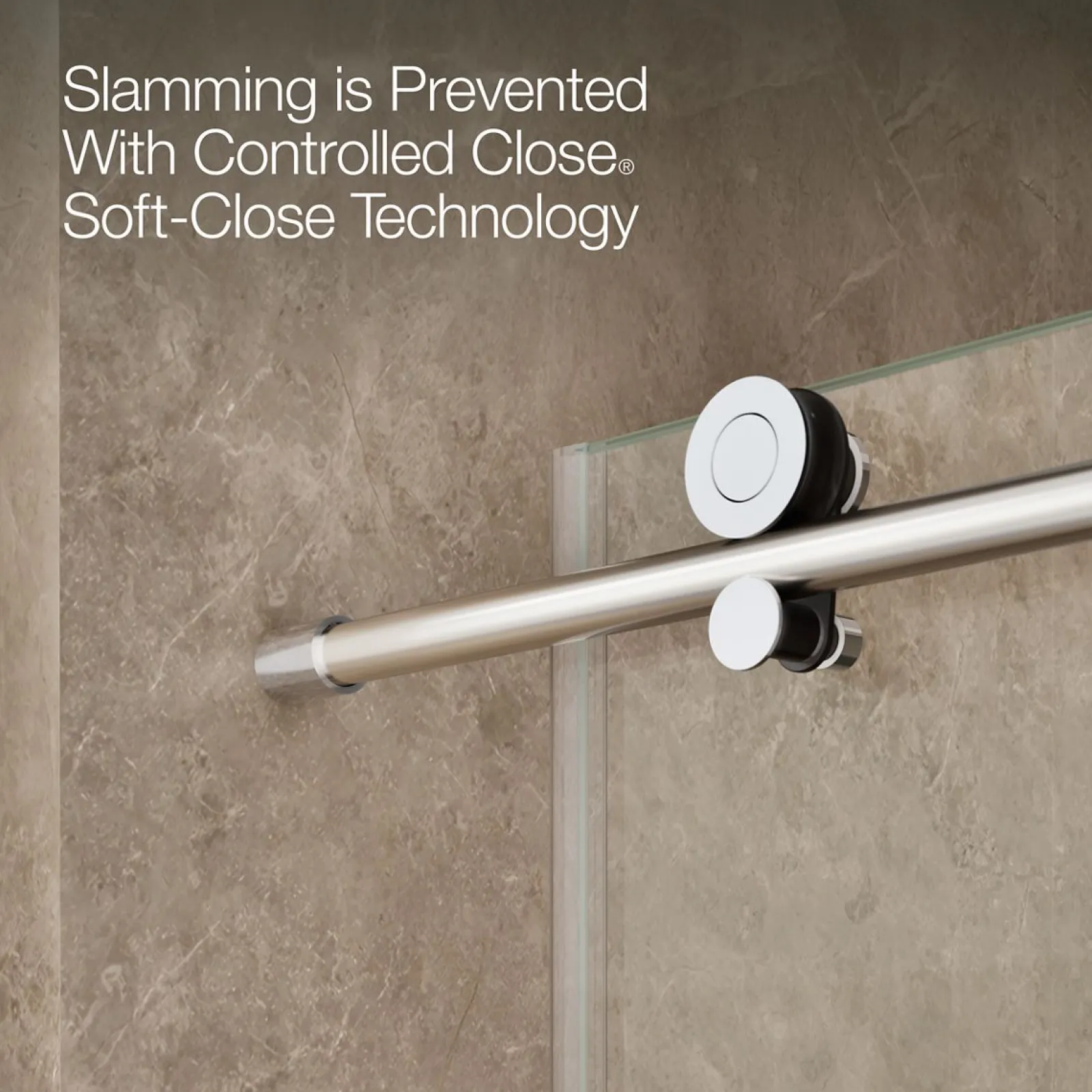 44-1/8"-47-7/8" W x 78" H sliding shower door with 3/8"-thick Crystal Clear glass^Kohler Discount
