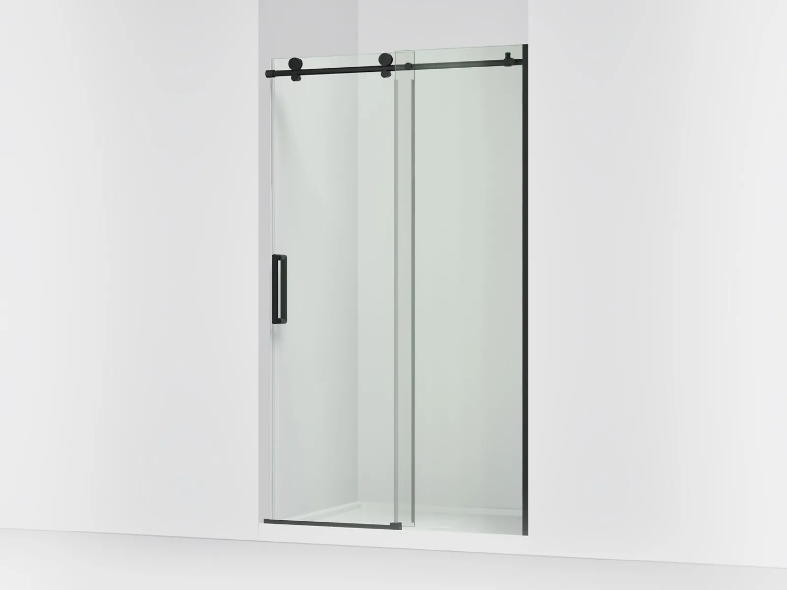 44-1/8"-47-7/8" W x 78" H sliding shower door with 3/8"-thick Crystal Clear glass^Kohler Discount
