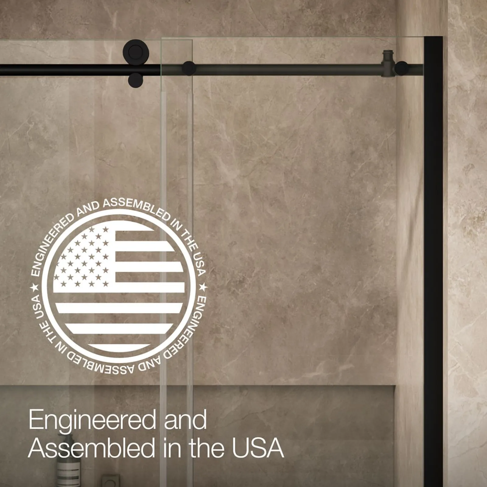 44-1/8"-47-7/8" W x 78" H sliding shower door with 3/8"-thick Crystal Clear glass^Kohler Discount