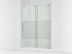 56-1/8"-59-7/8" W x 78" H sliding shower door with 3/8"-thick Crystal Clear glass^Kohler Best