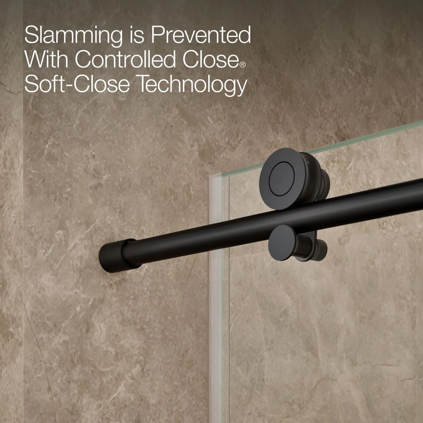 56-1/8"-59-7/8" W x 78" H sliding shower door with 3/8"-thick Crystal Clear glass^Kohler Best