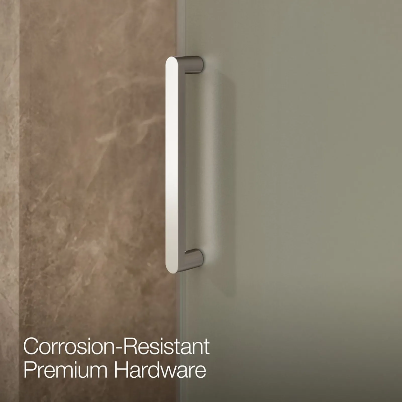 56-1/8"-59-7/8" W x 78" H sliding shower door with 3/8"-thick Crystal Clear glass^Kohler Best