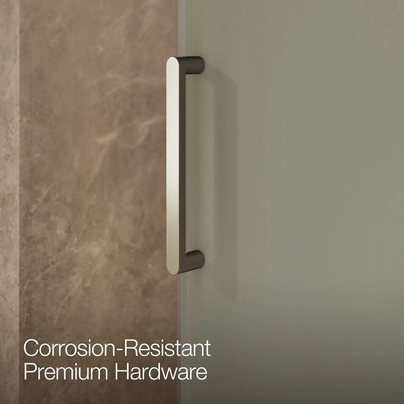 56-1/8"-59-7/8" W x 78" H sliding shower door with 3/8"-thick Crystal Clear glass^Kohler Best