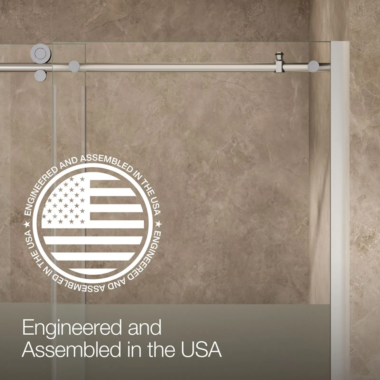56-1/8"-59-7/8" W x 78" H sliding shower door with 3/8"-thick Crystal Clear glass^Kohler Best