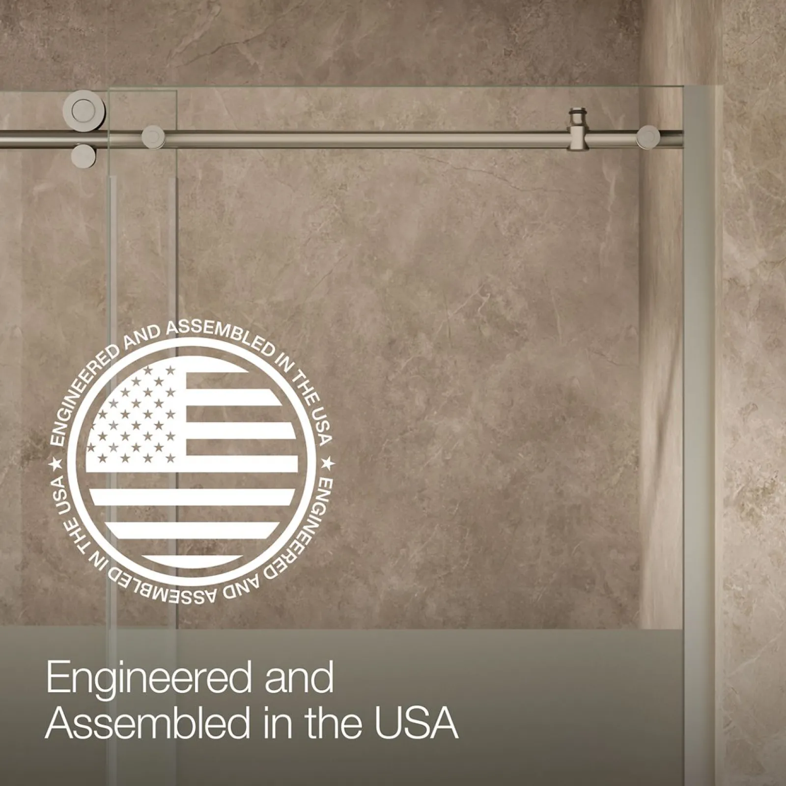 56-1/8"-59-7/8" W x 78" H sliding shower door with 3/8"-thick Crystal Clear glass^Kohler Best