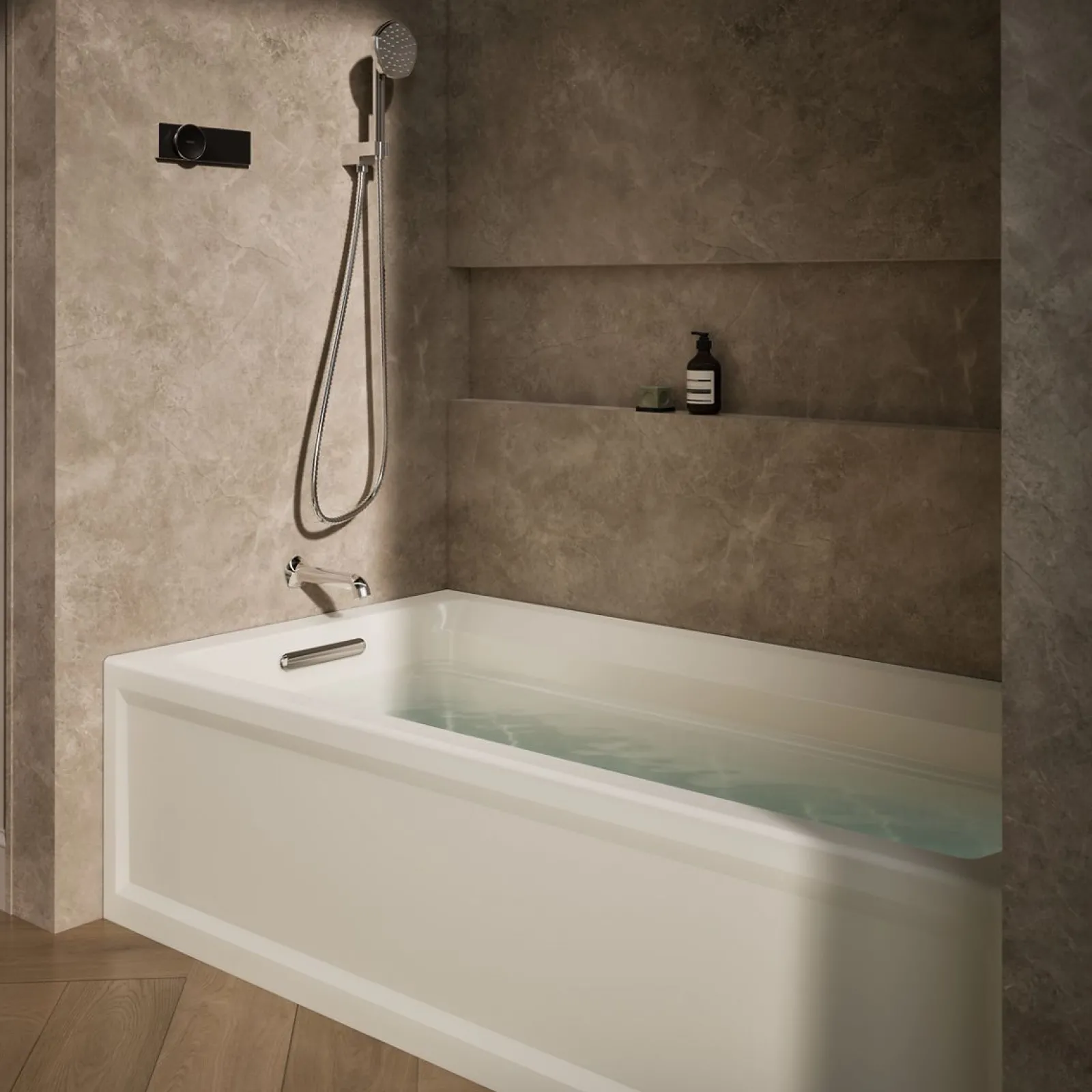 72" x 36" alcove bath, left drain^Kohler New