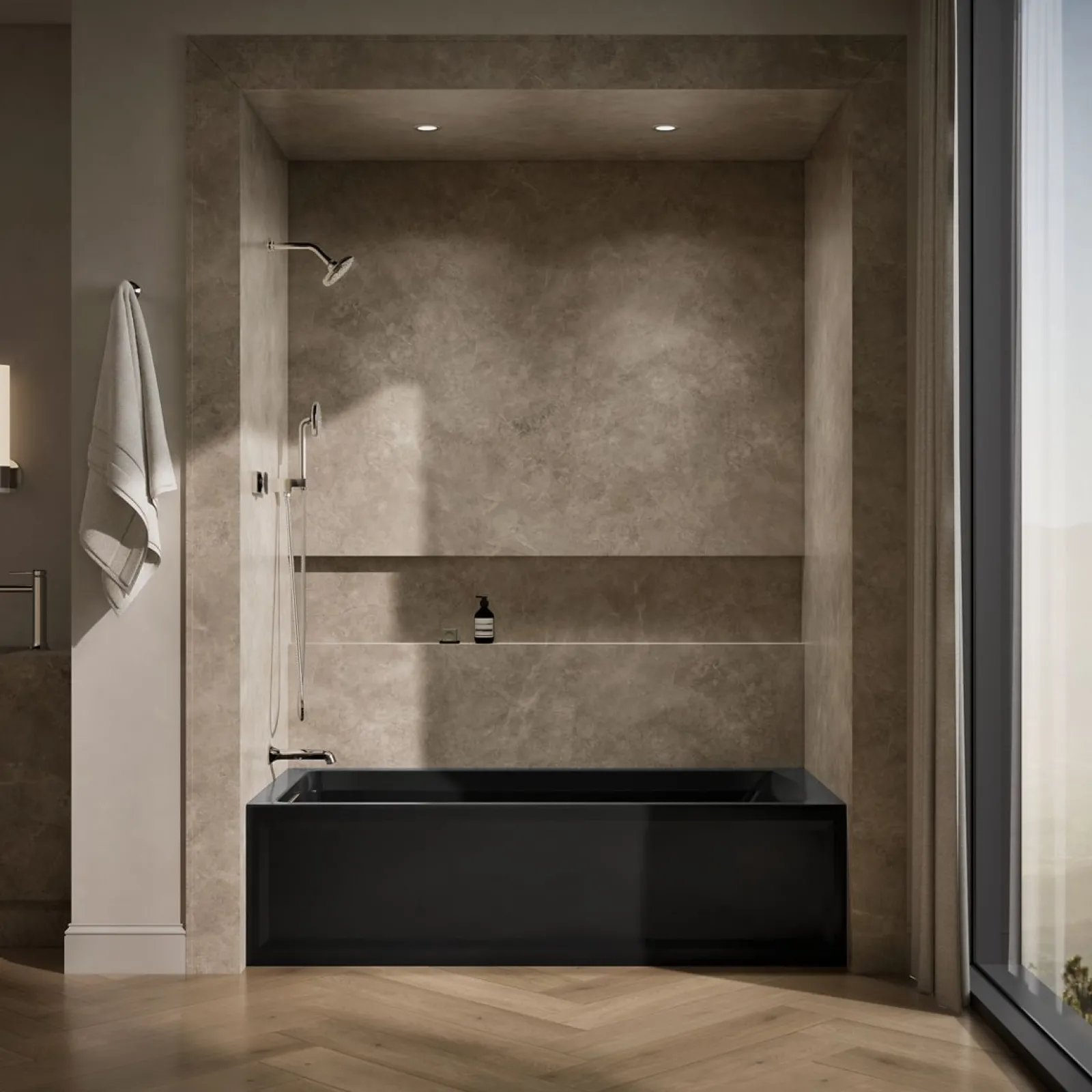 72" x 36" alcove bath, left drain^Kohler New