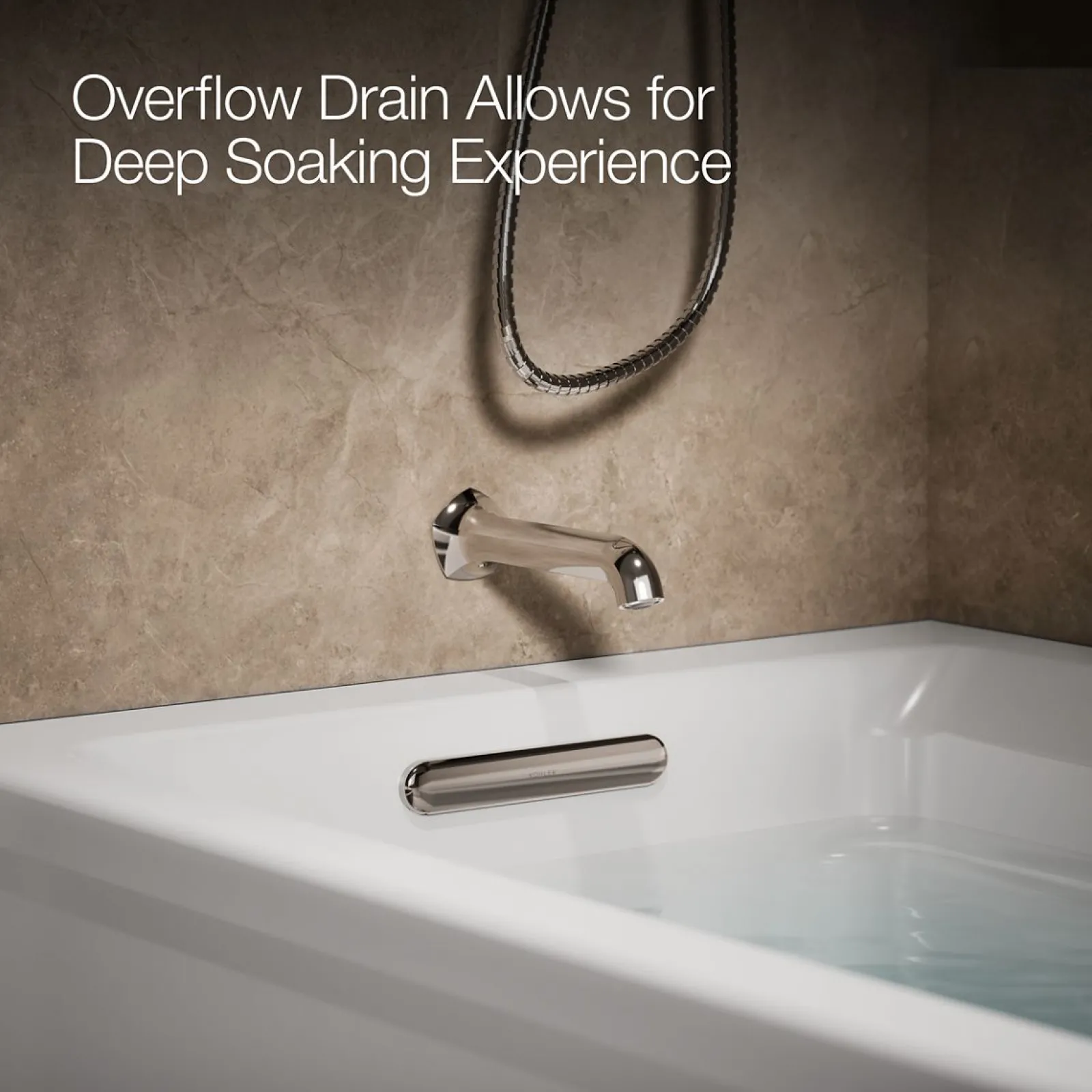 72" x 36" alcove bath, left drain^Kohler New