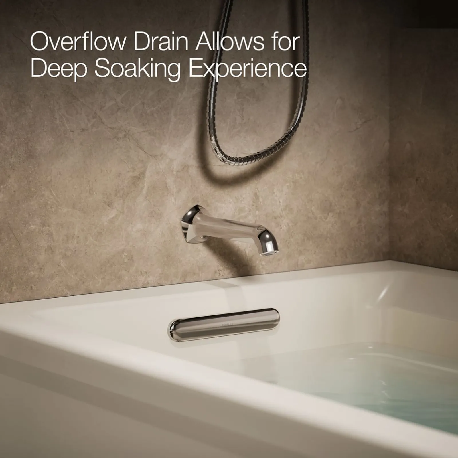 72" x 36" alcove bath, left drain^Kohler New