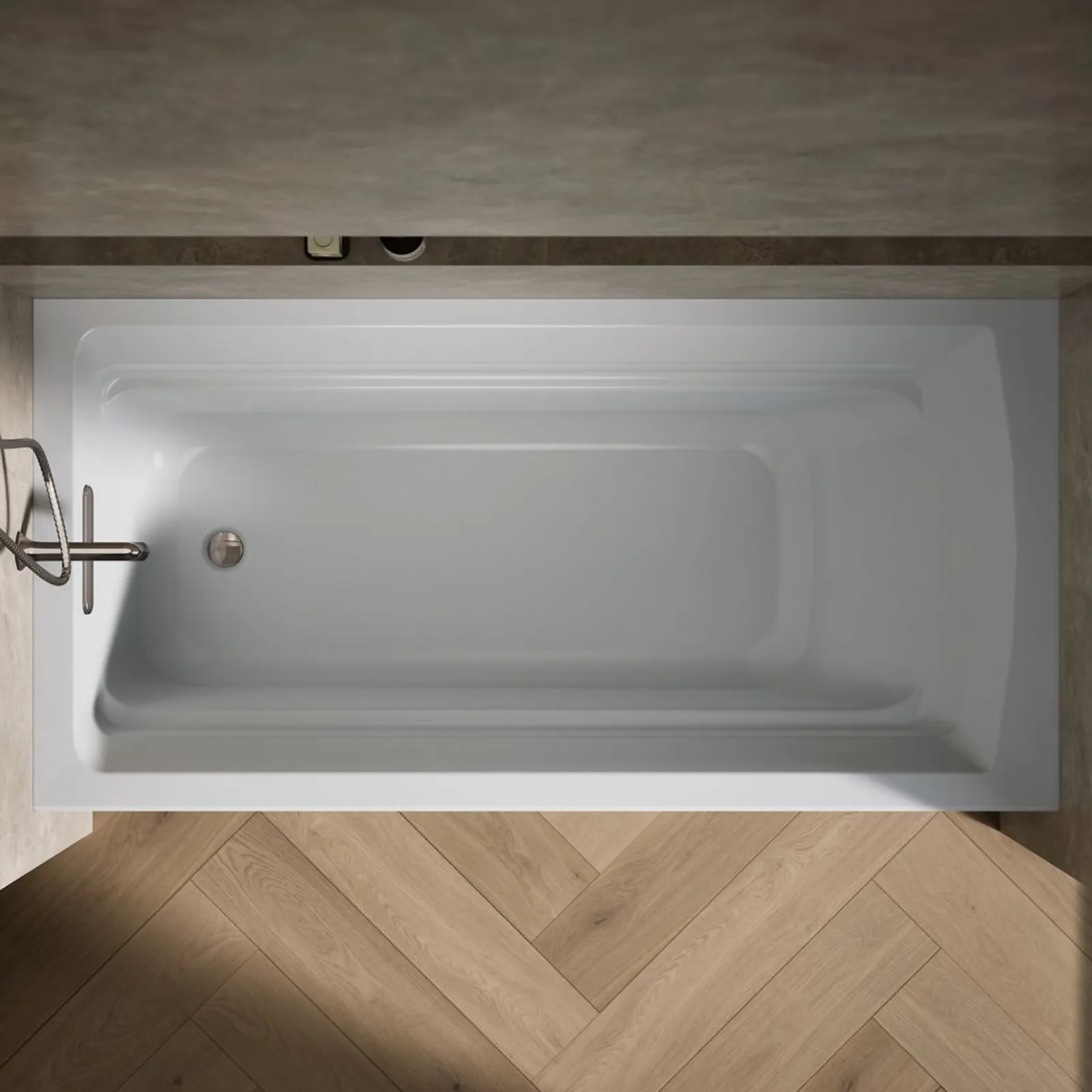 72" x 36" alcove bath, left drain^Kohler New