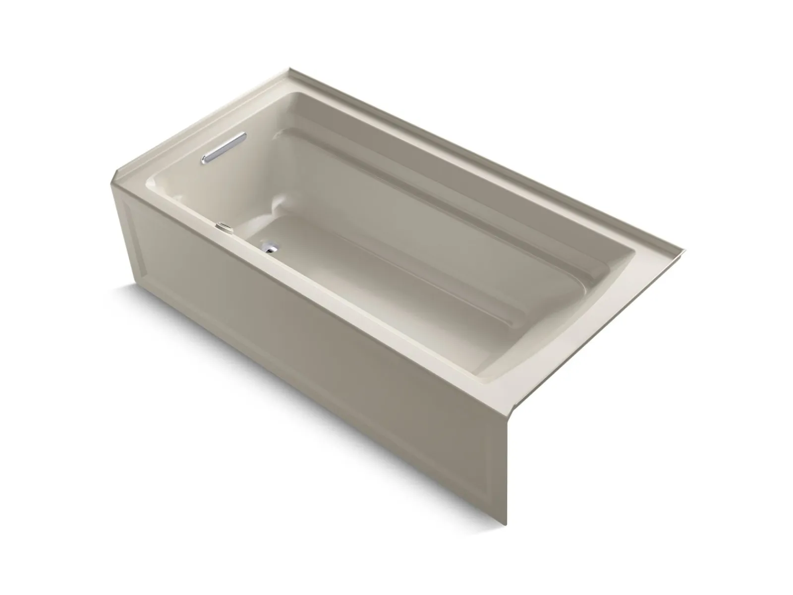72" x 36" alcove bath, left drain^Kohler New
