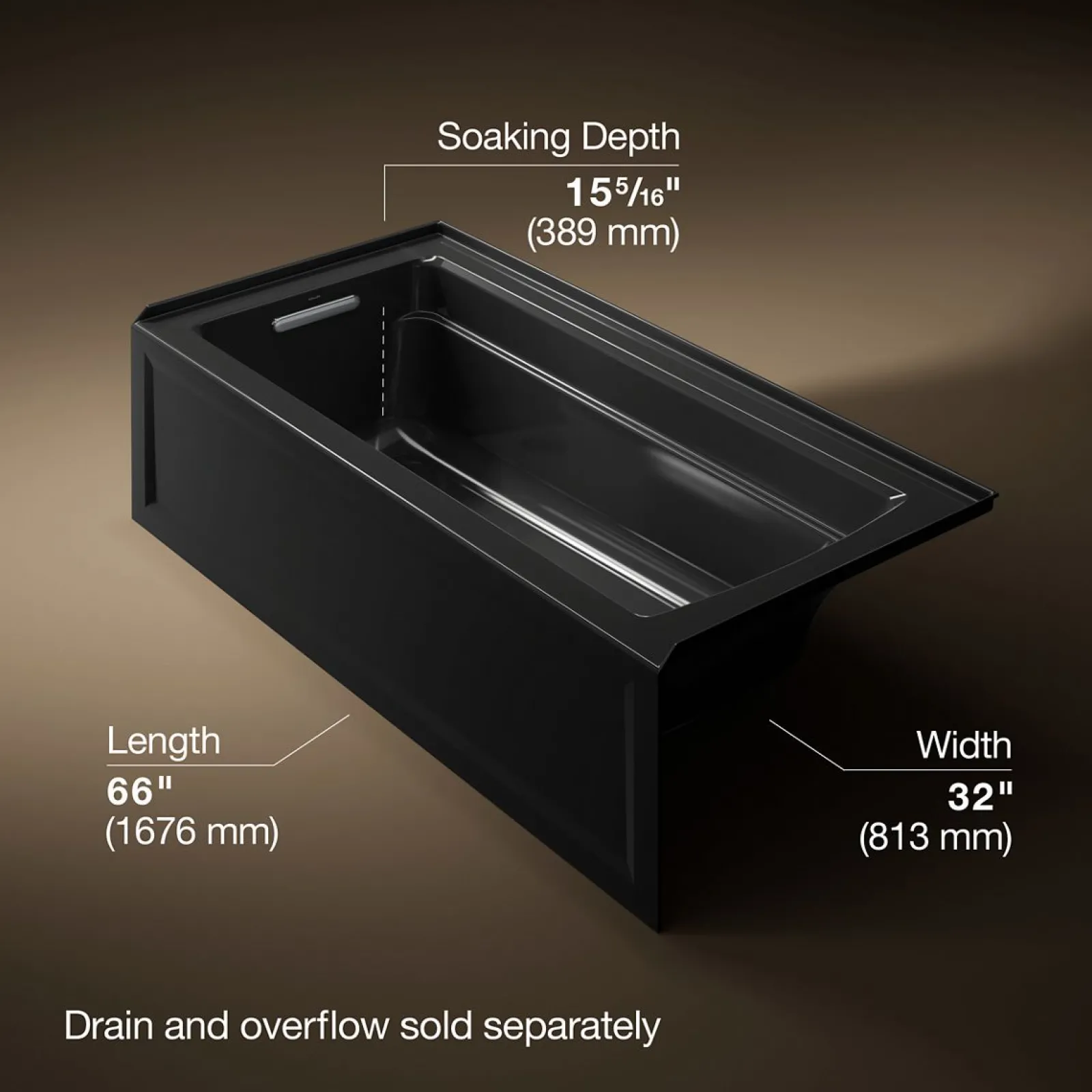 66" x 32" alcove bath, left drain^Kohler Sale