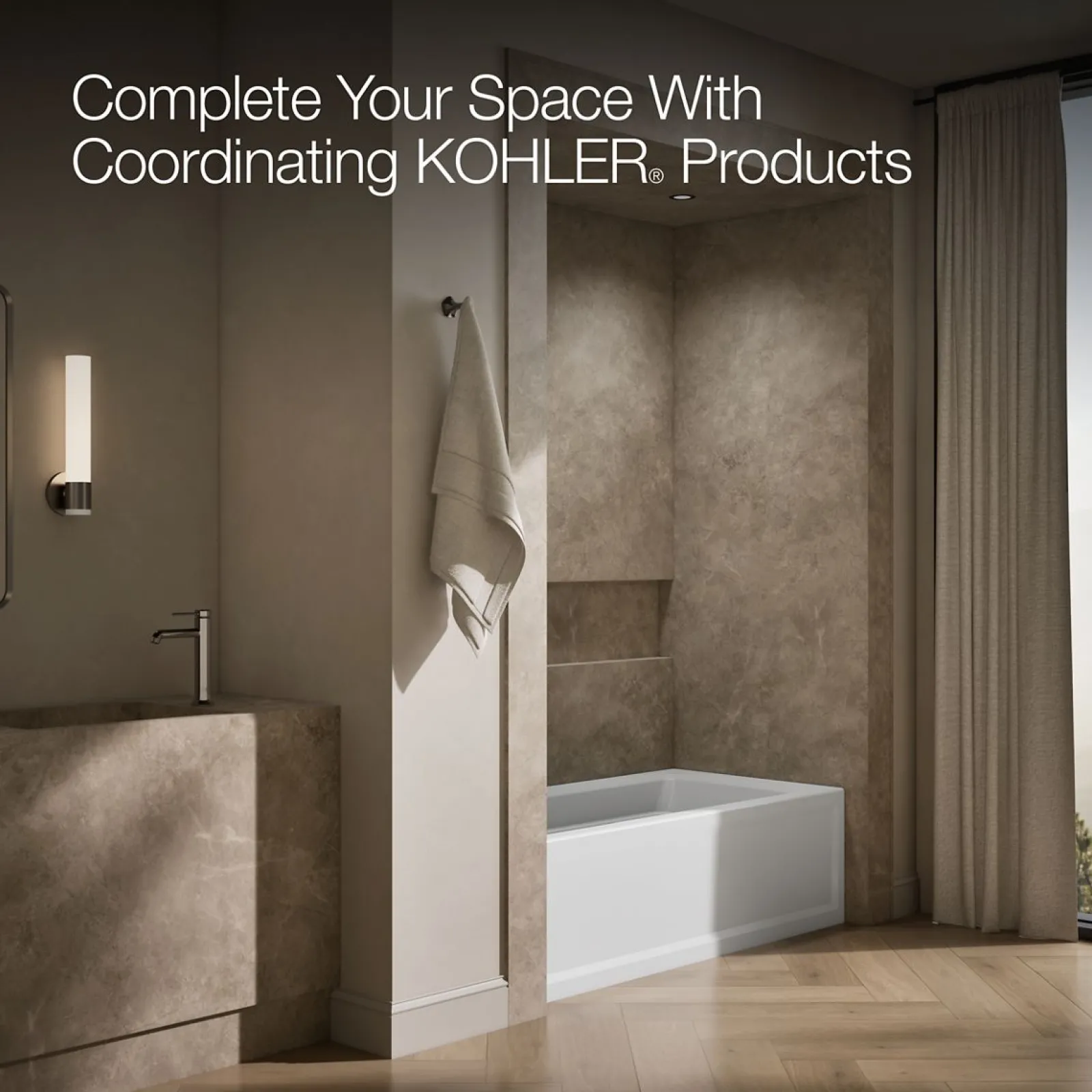 66" x 32" alcove bath, left drain^Kohler Sale