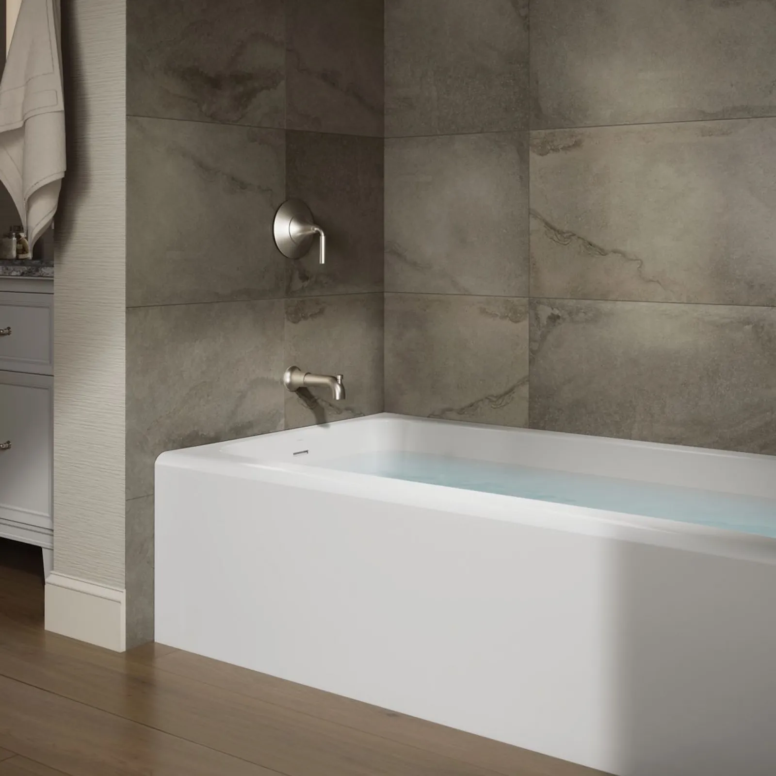 72" x 36" alcove bath, left drain^Kohler Best