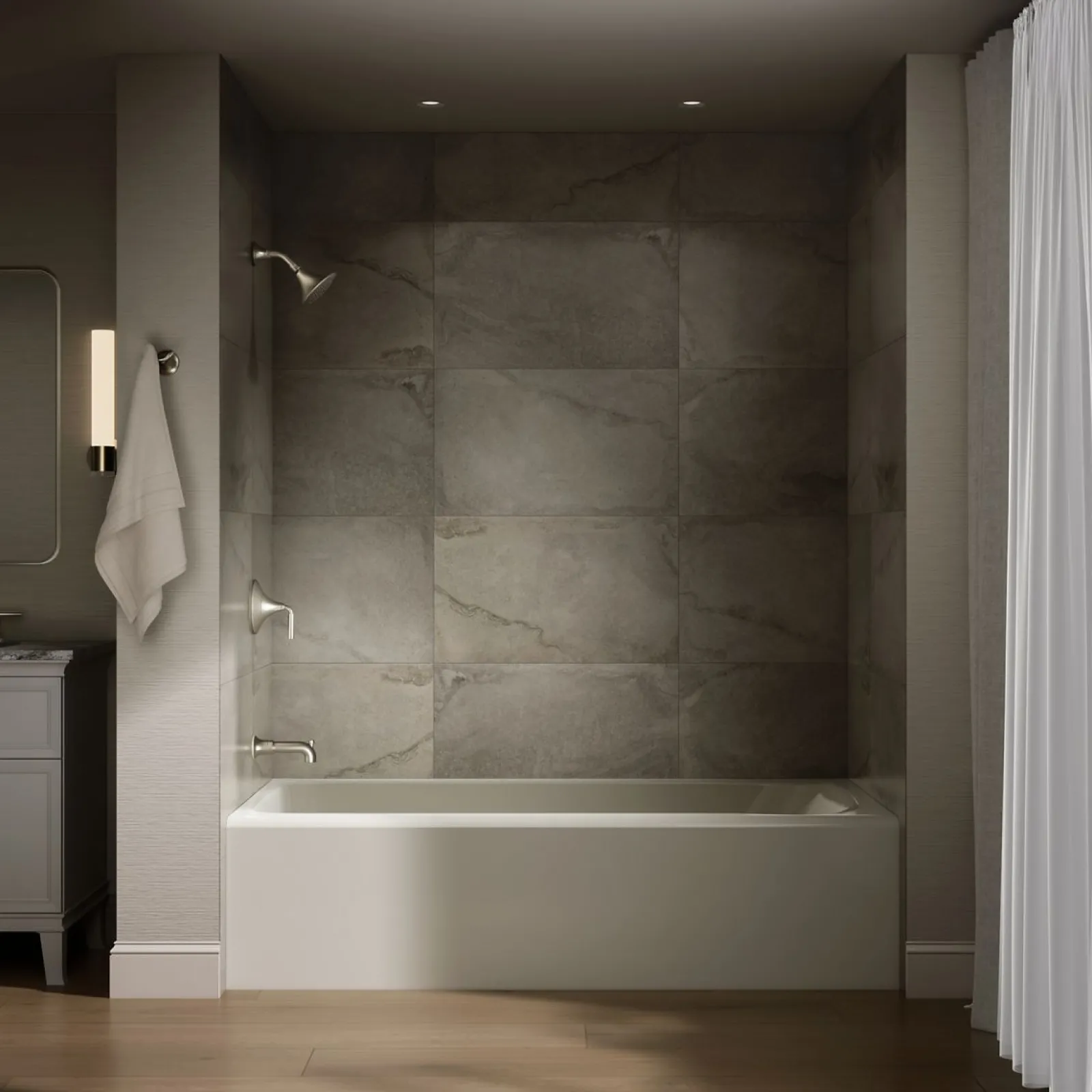 72" x 36" alcove bath, left drain^Kohler Best