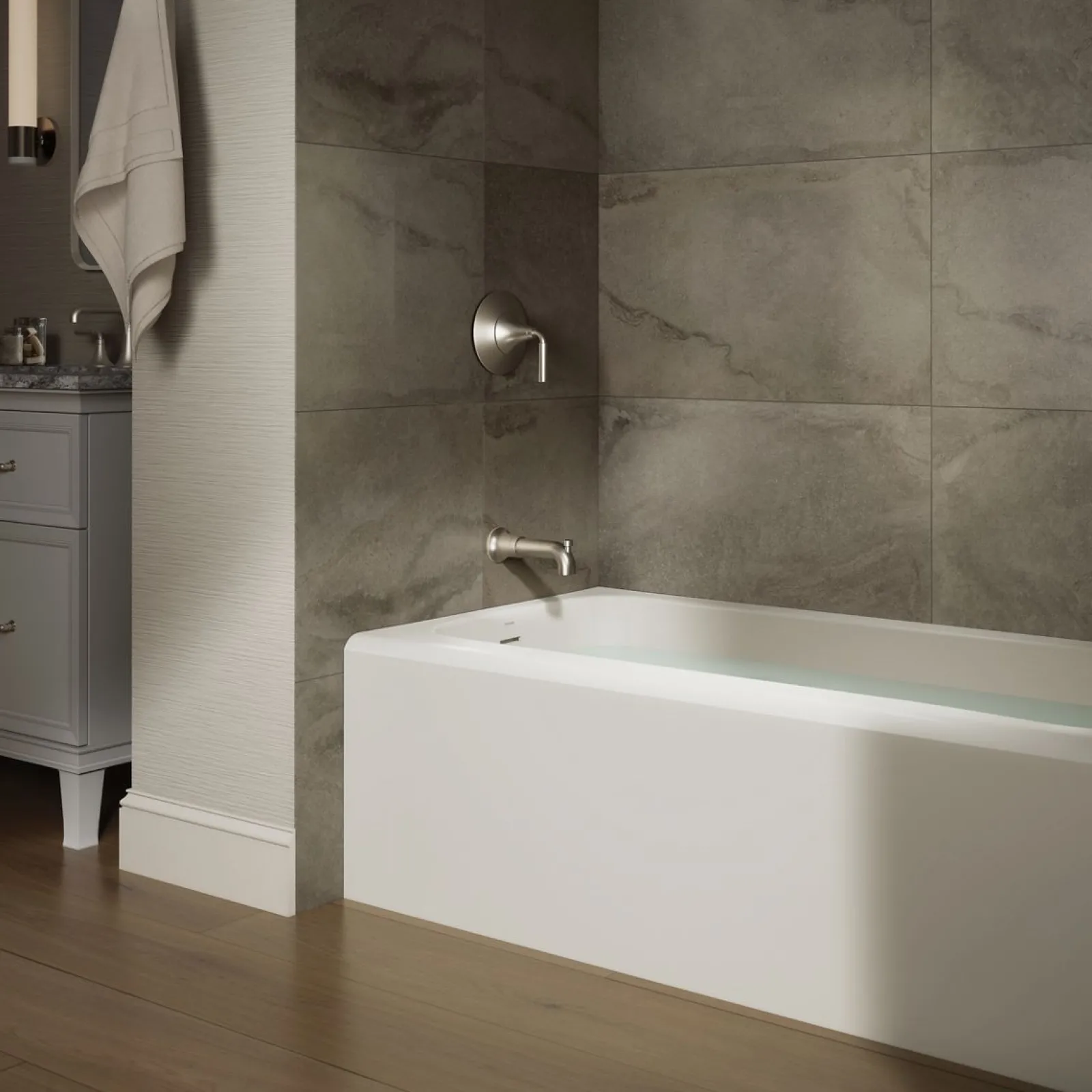 60" x 30" alcove bath, left drain^Kohler Sale