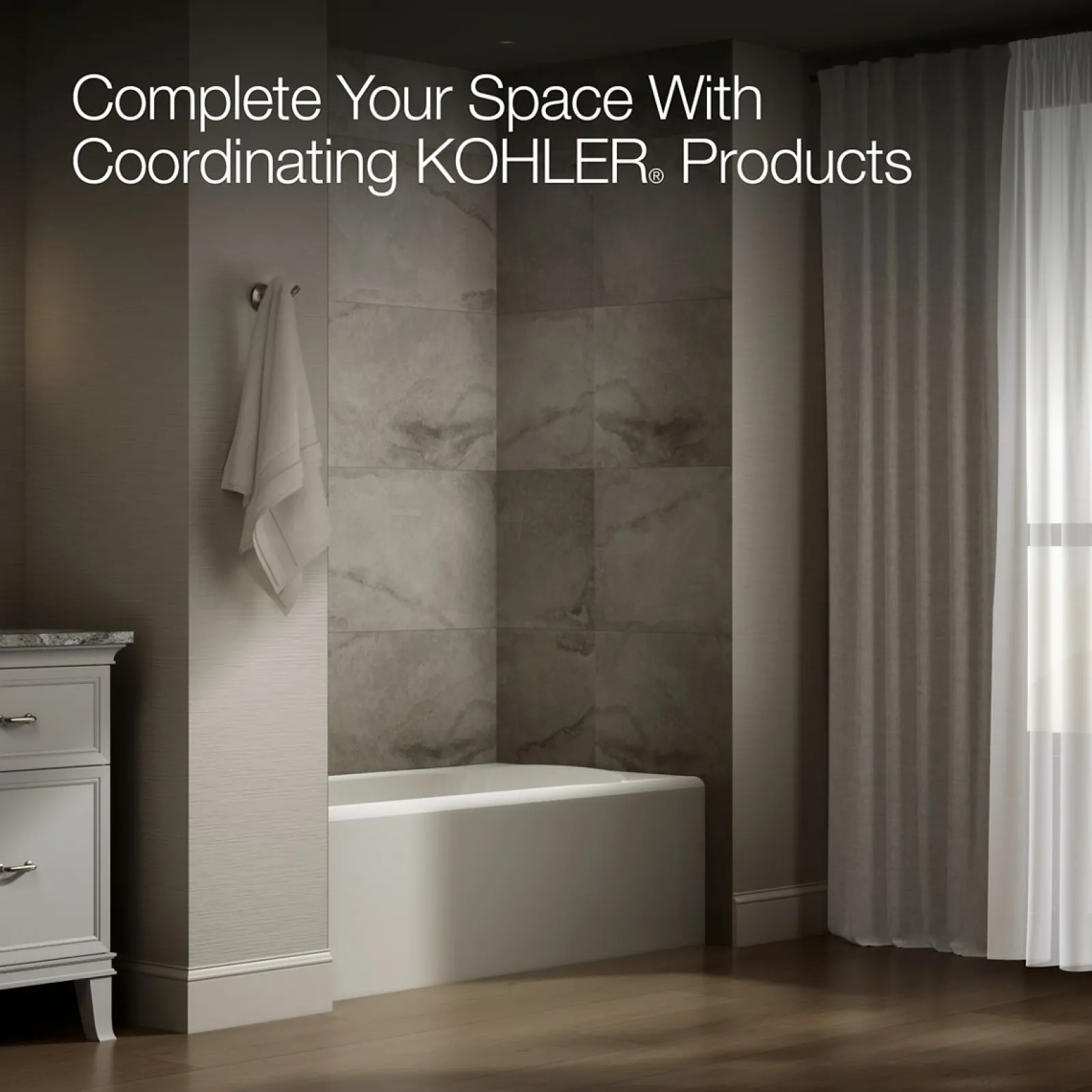 60" x 32" alcove bath, left drain^Kohler Clearance