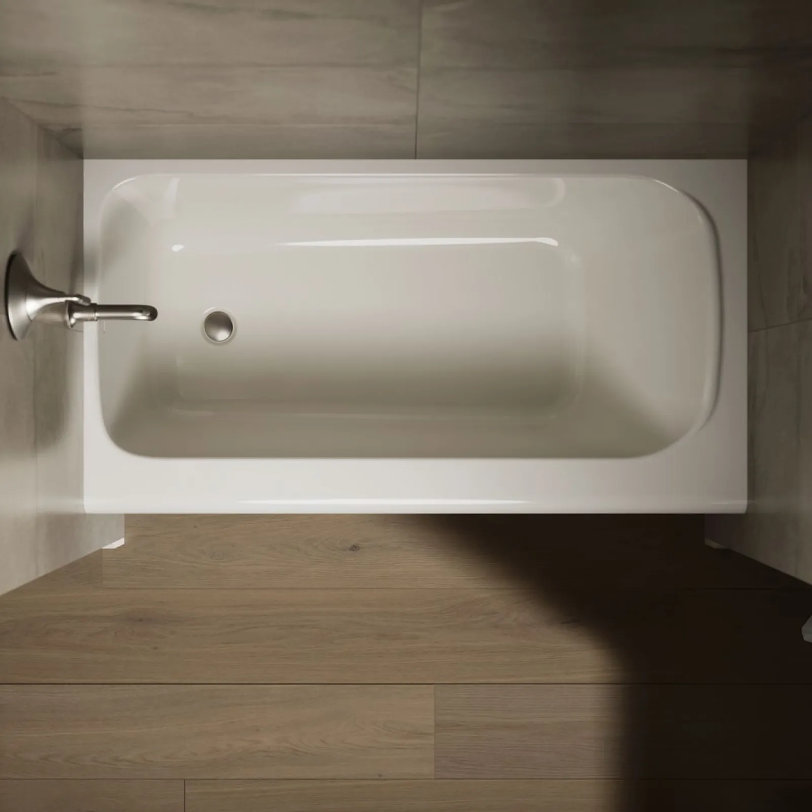 60" x 32" alcove bath, left drain^Kohler Clearance